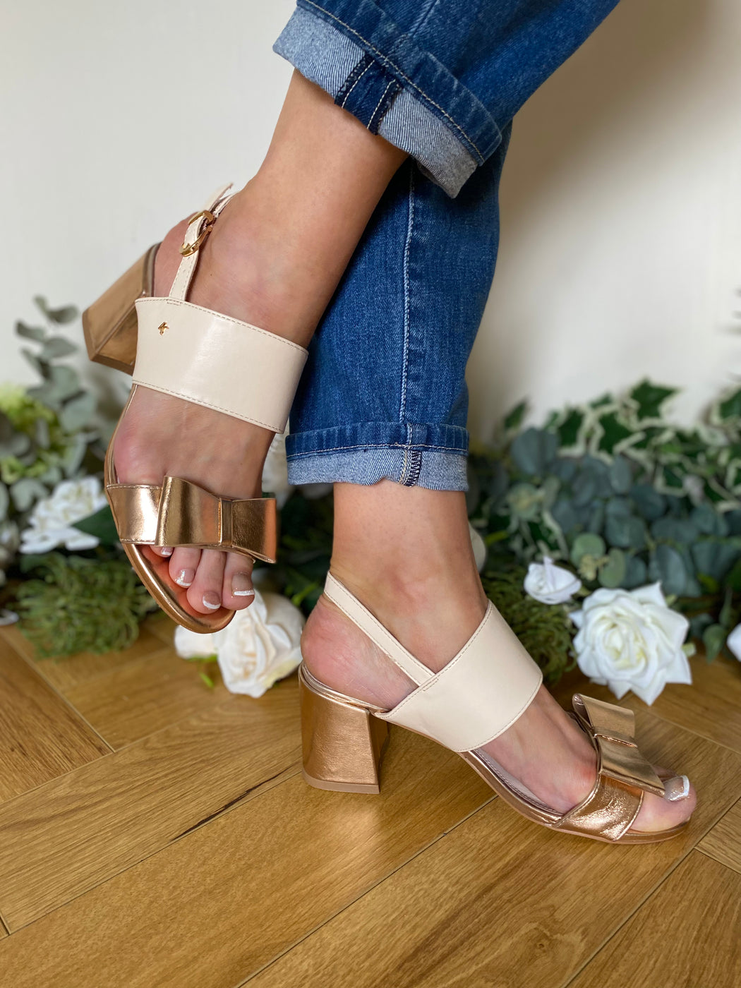 Brecon Golden shore heels