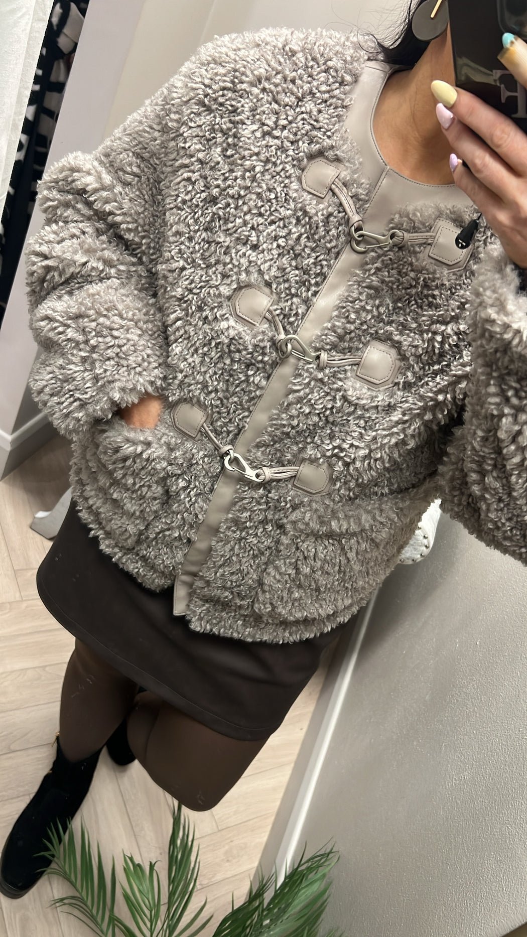 Guess teddy faux fur jacket
