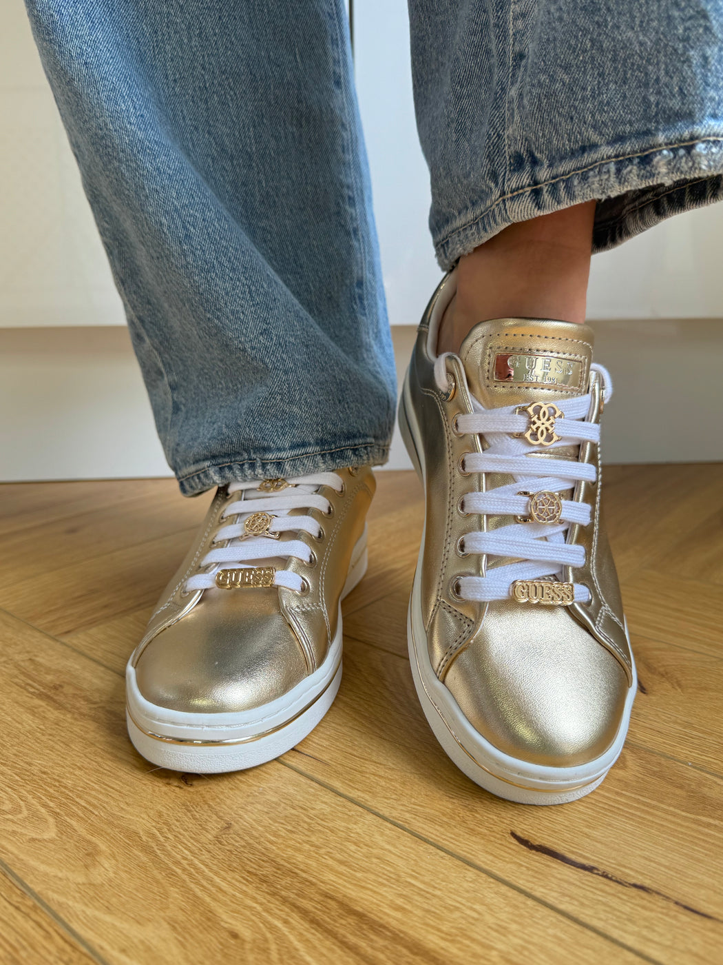 Guess gold sneaker FLTSS3LEL12