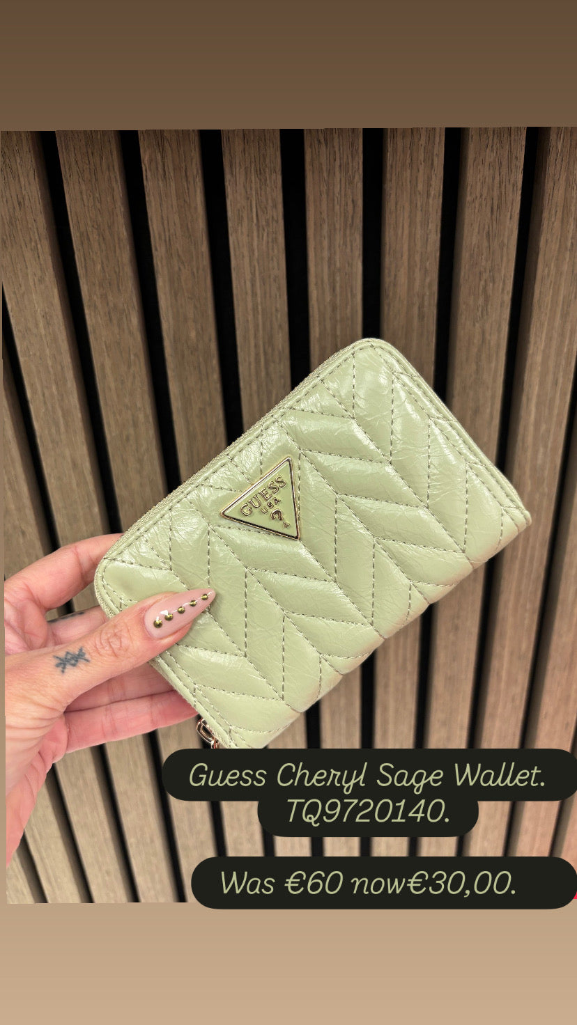 Guess Cheryl Sage Wallet. TQ9720140.