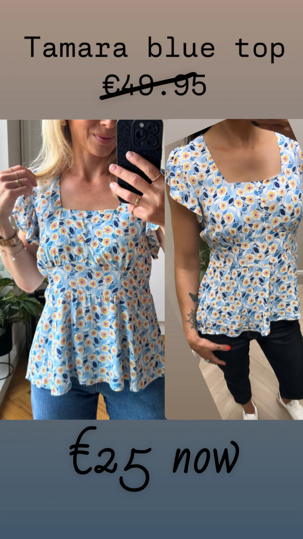 Tamara top blue