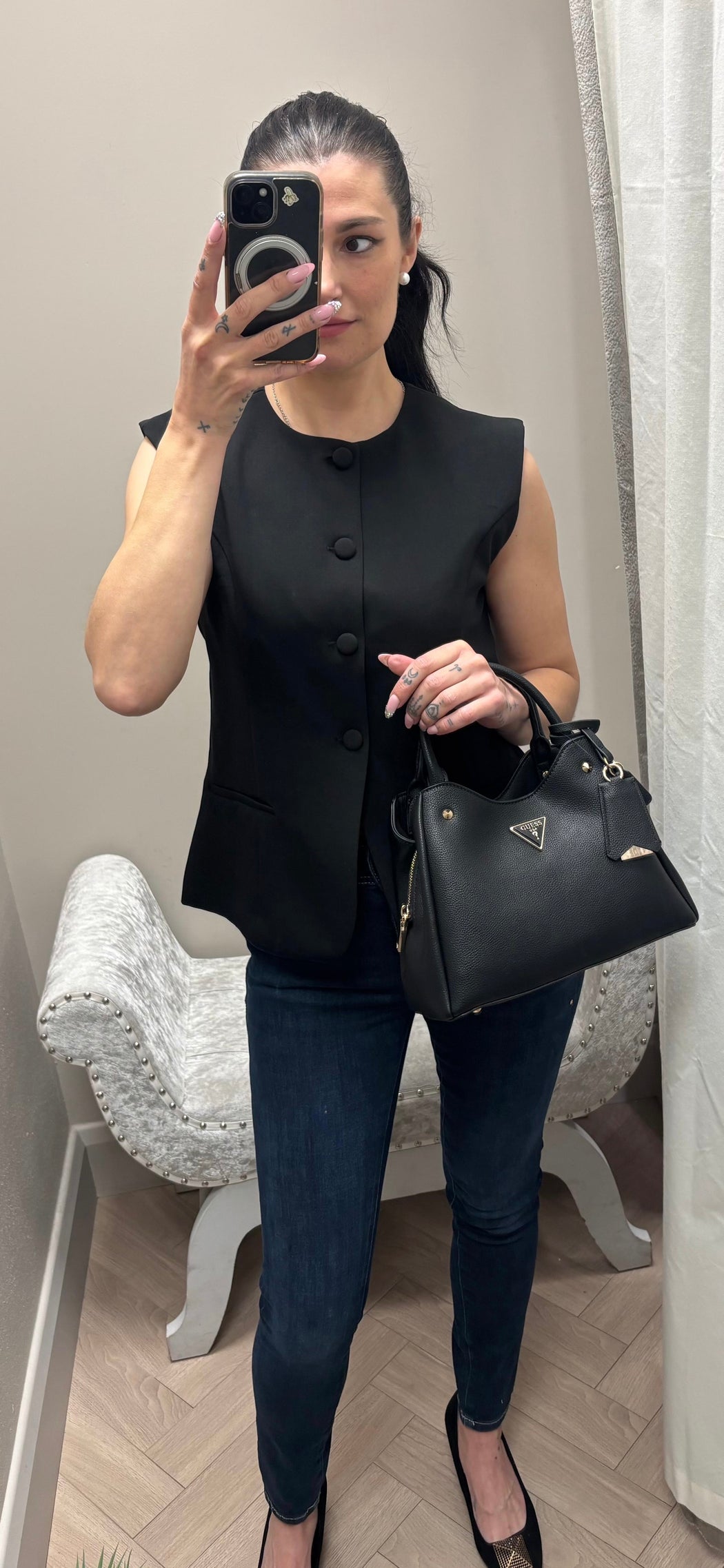 Guess black meridian II bag BG697405