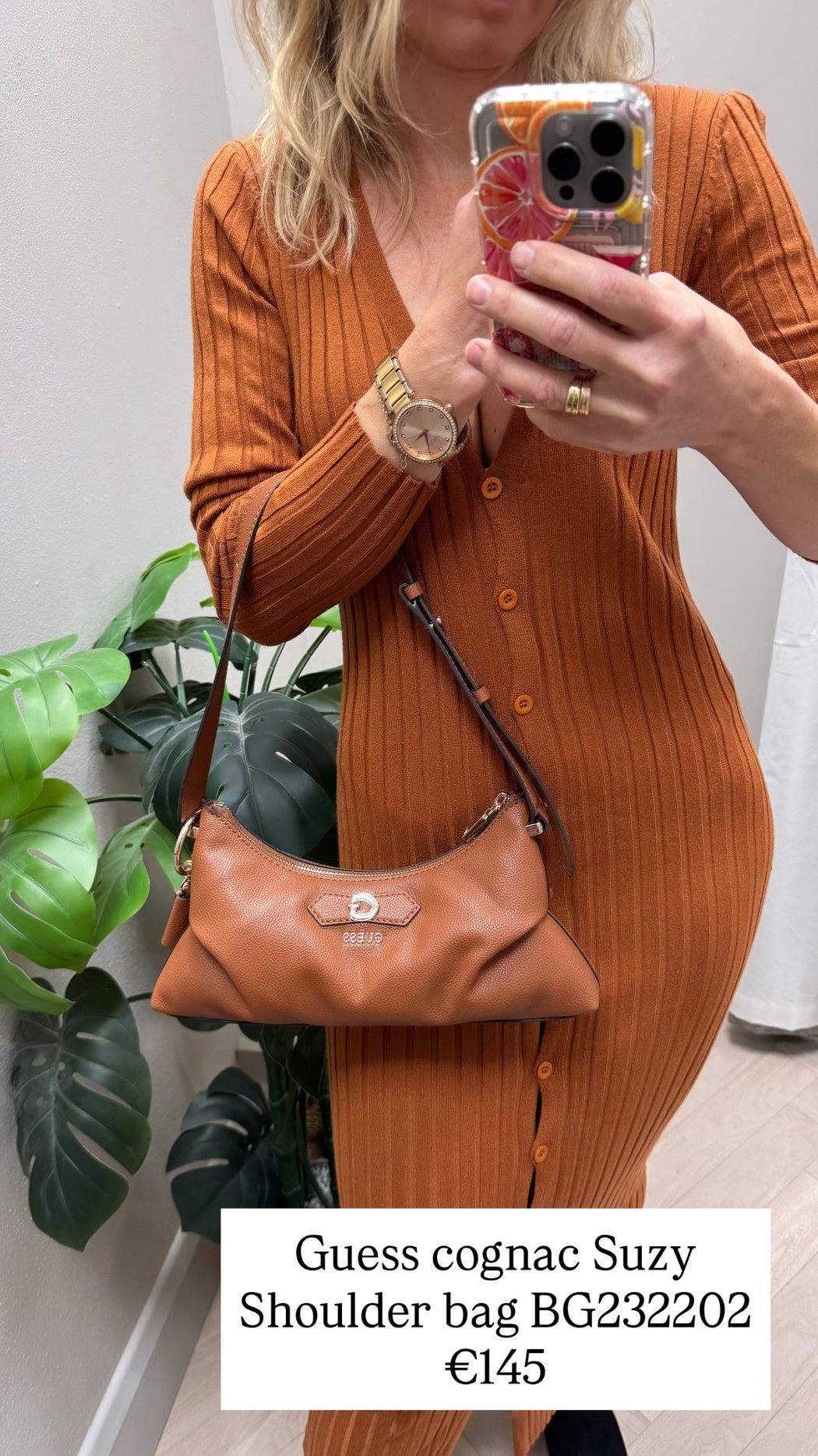 Guess cognac  Suzy Shoulder bag BG232202