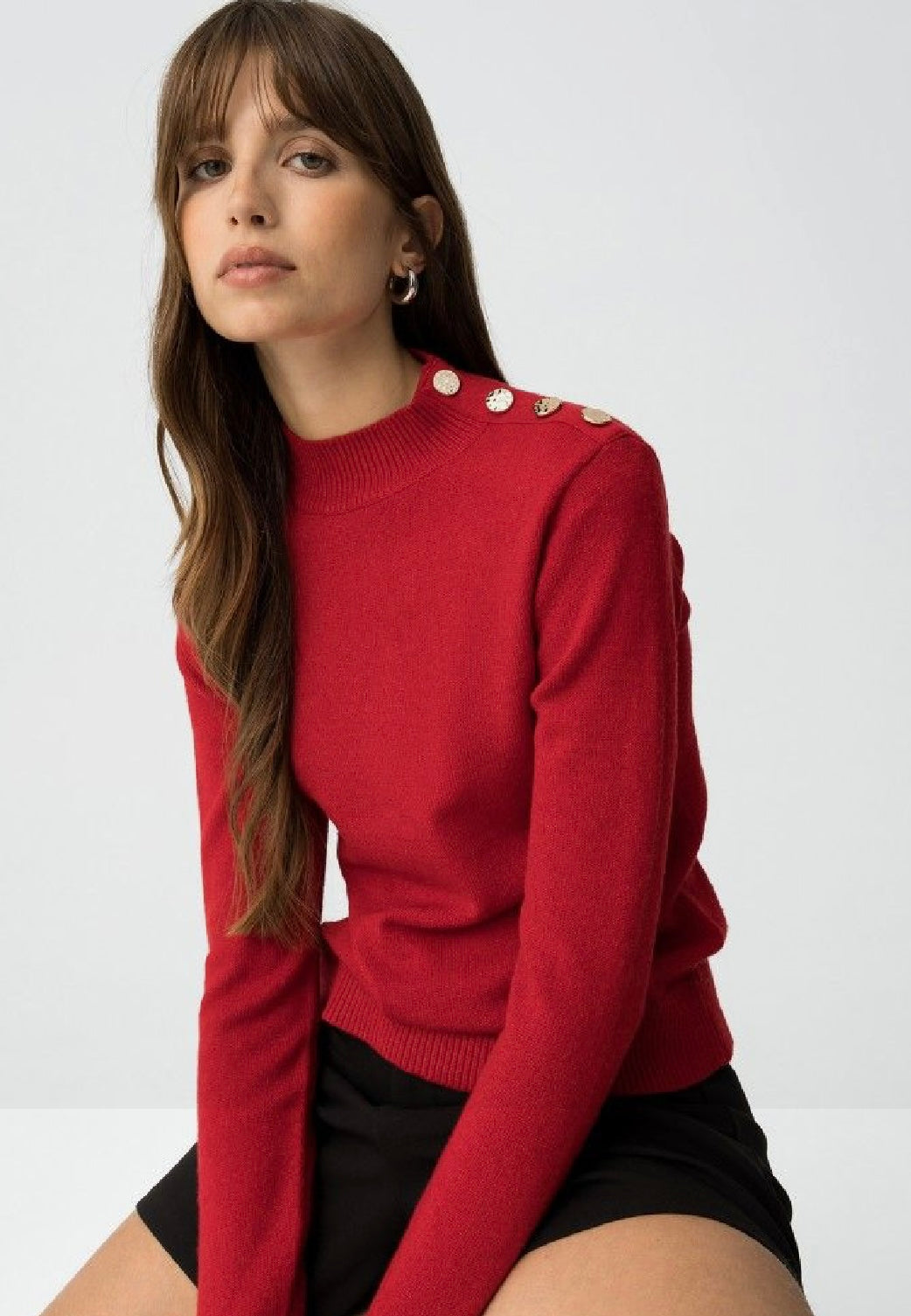 Red Bauhaus knit