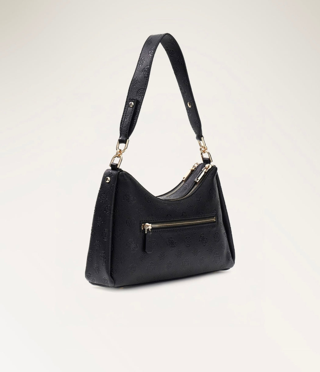 Guess anise  black  double zip shoulder bag PD991618