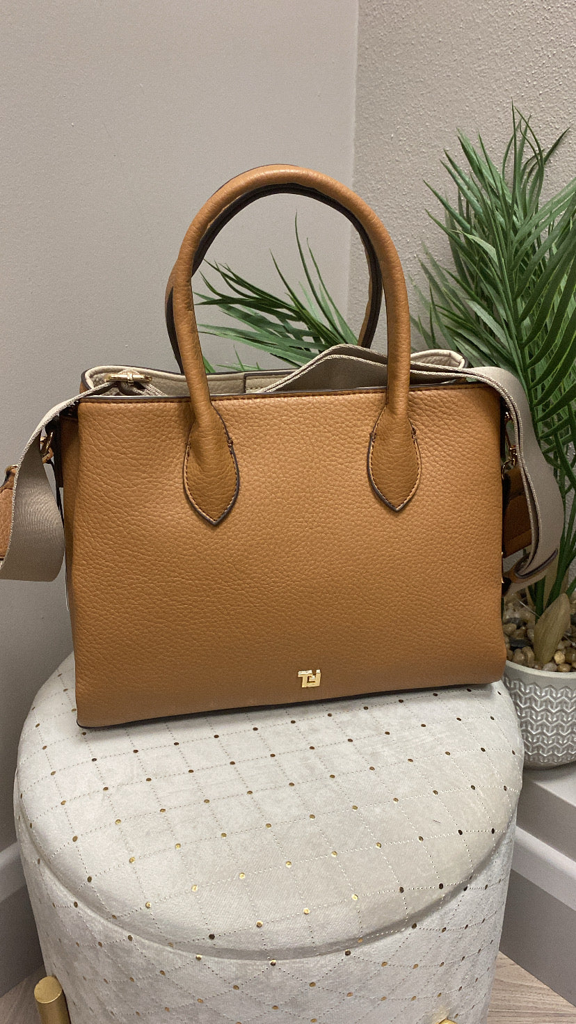 Raquel tan satchel bag