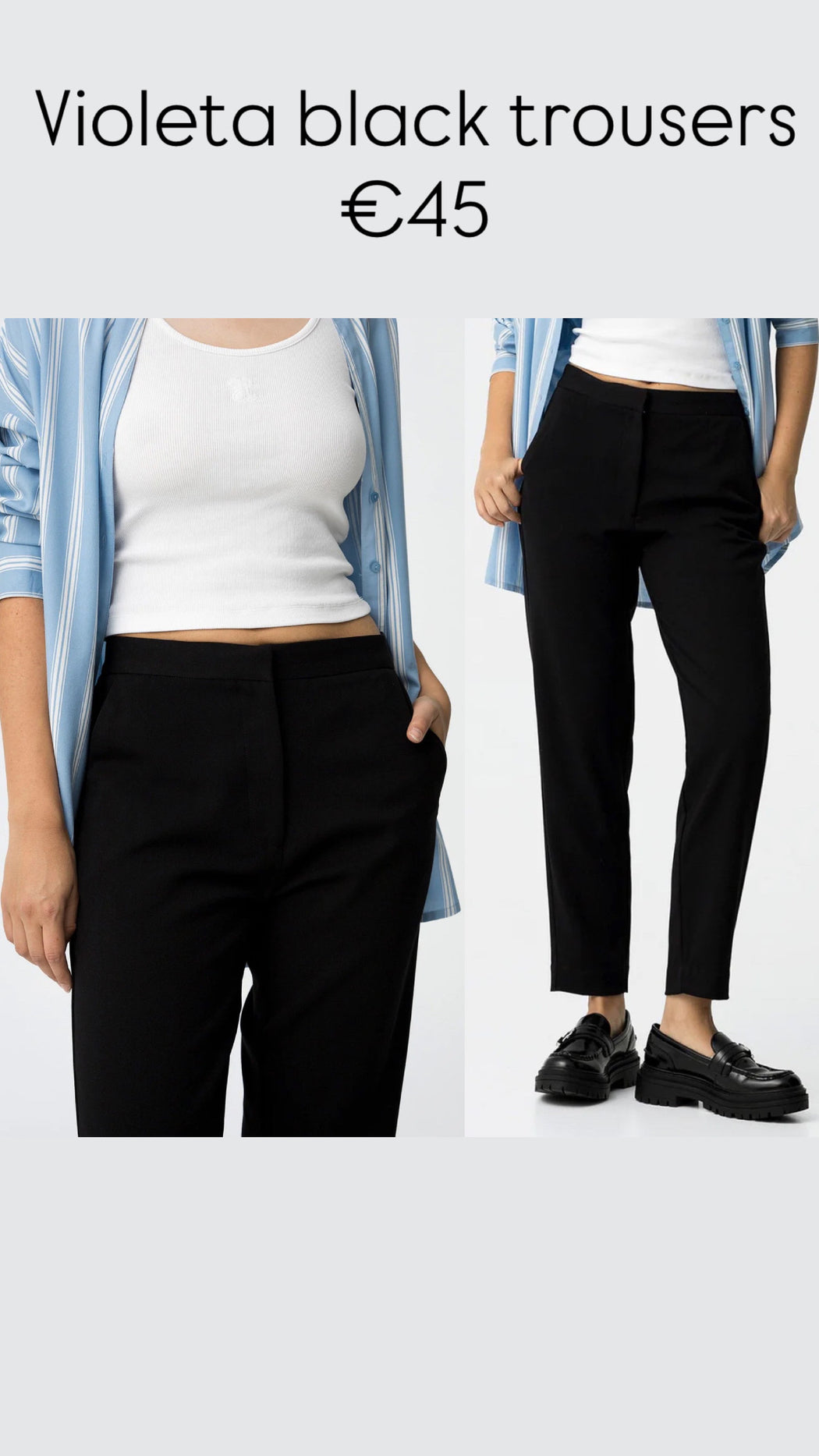 Violeta black trousers