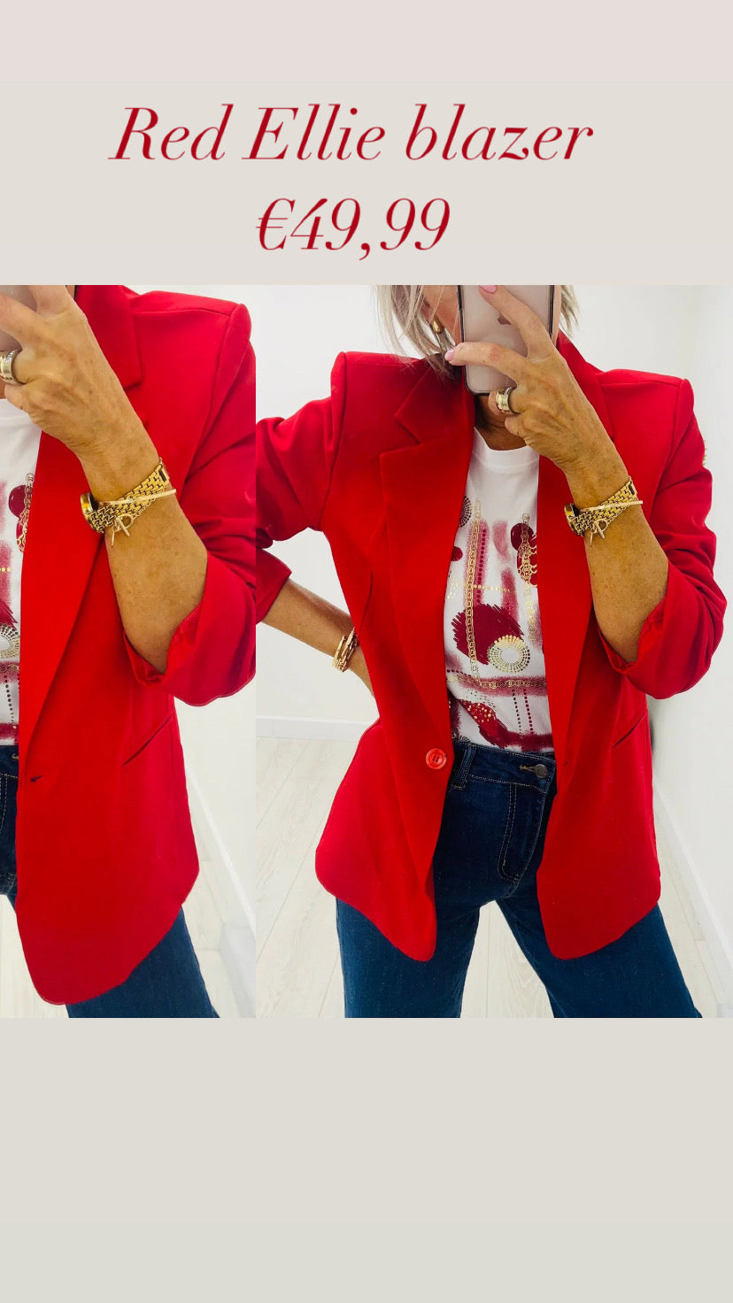 Red Ellie blazer