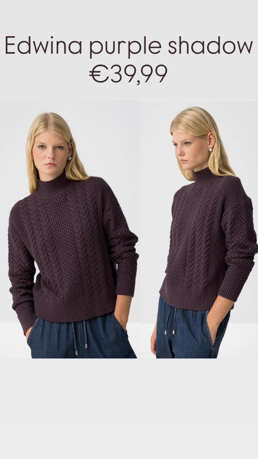 Edwina purple shadow