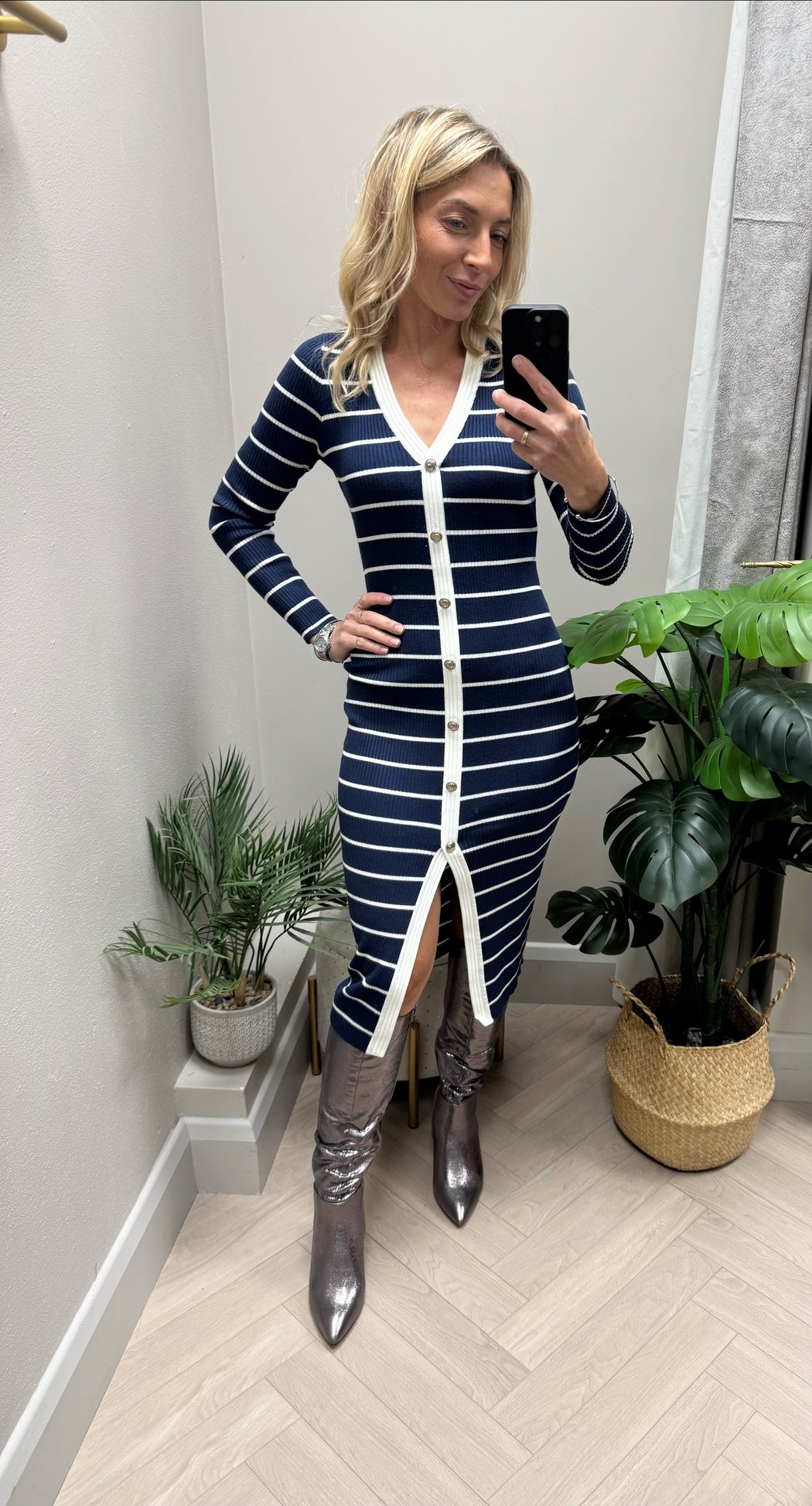Guess stripped Andrea knit dress W5YK98z2YK2-F7BG