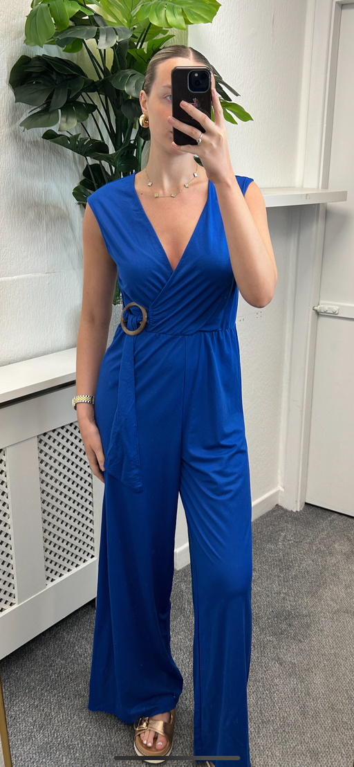 Anuquete blue wrap jumpsuit