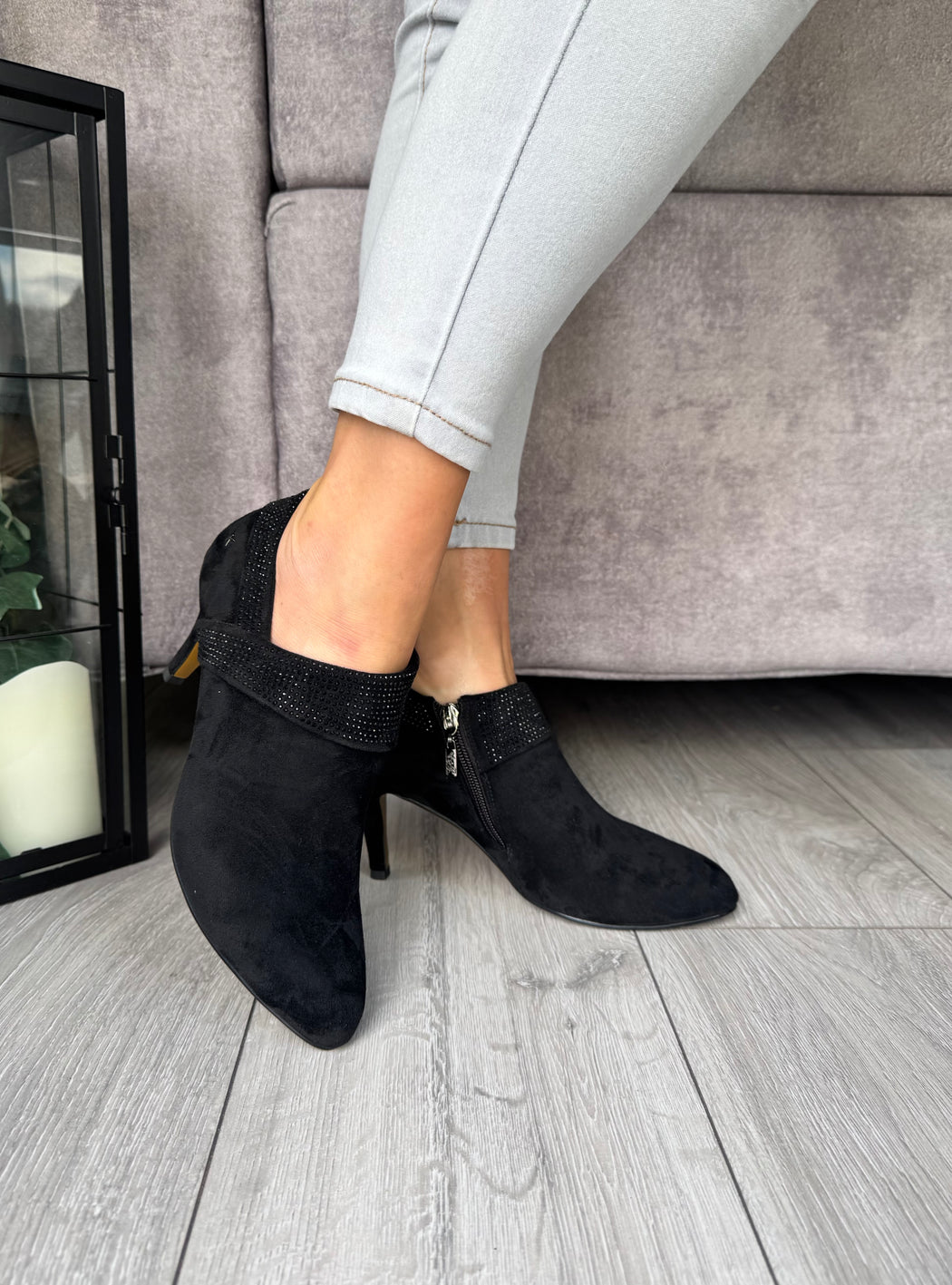 Blaina schwarz sparkle boot