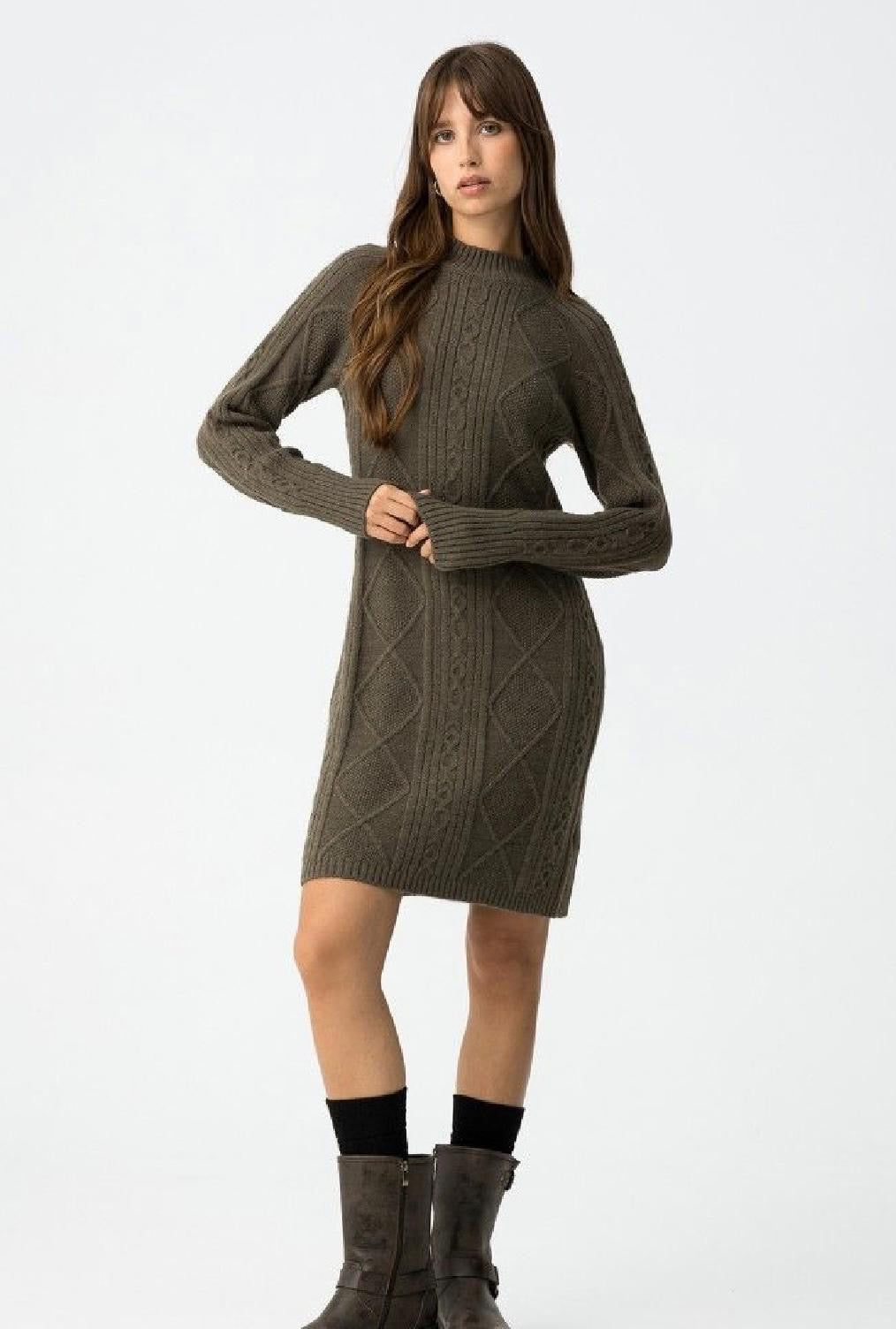 Marijin green knit dress