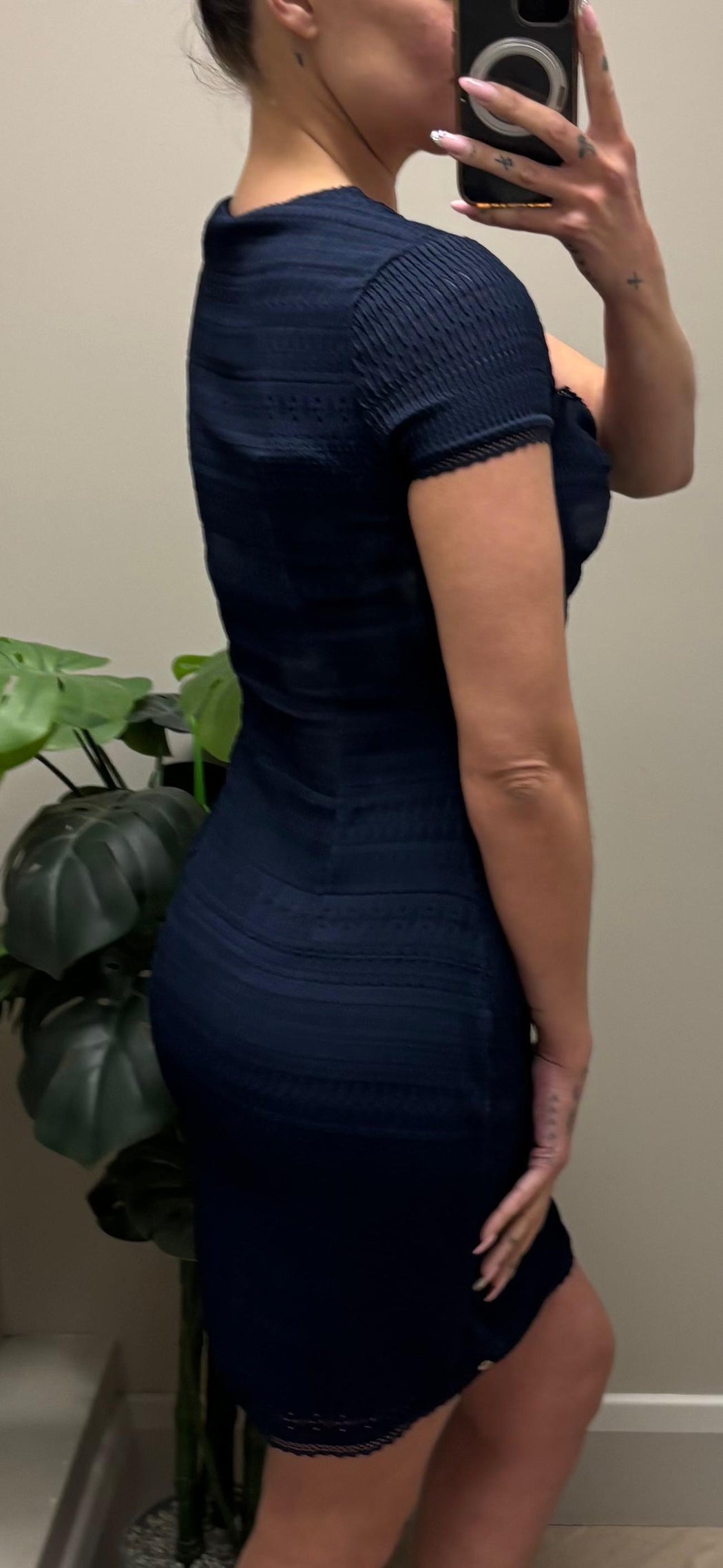 Guess navy Elizabette  dress w6gk15k2950-G7P1