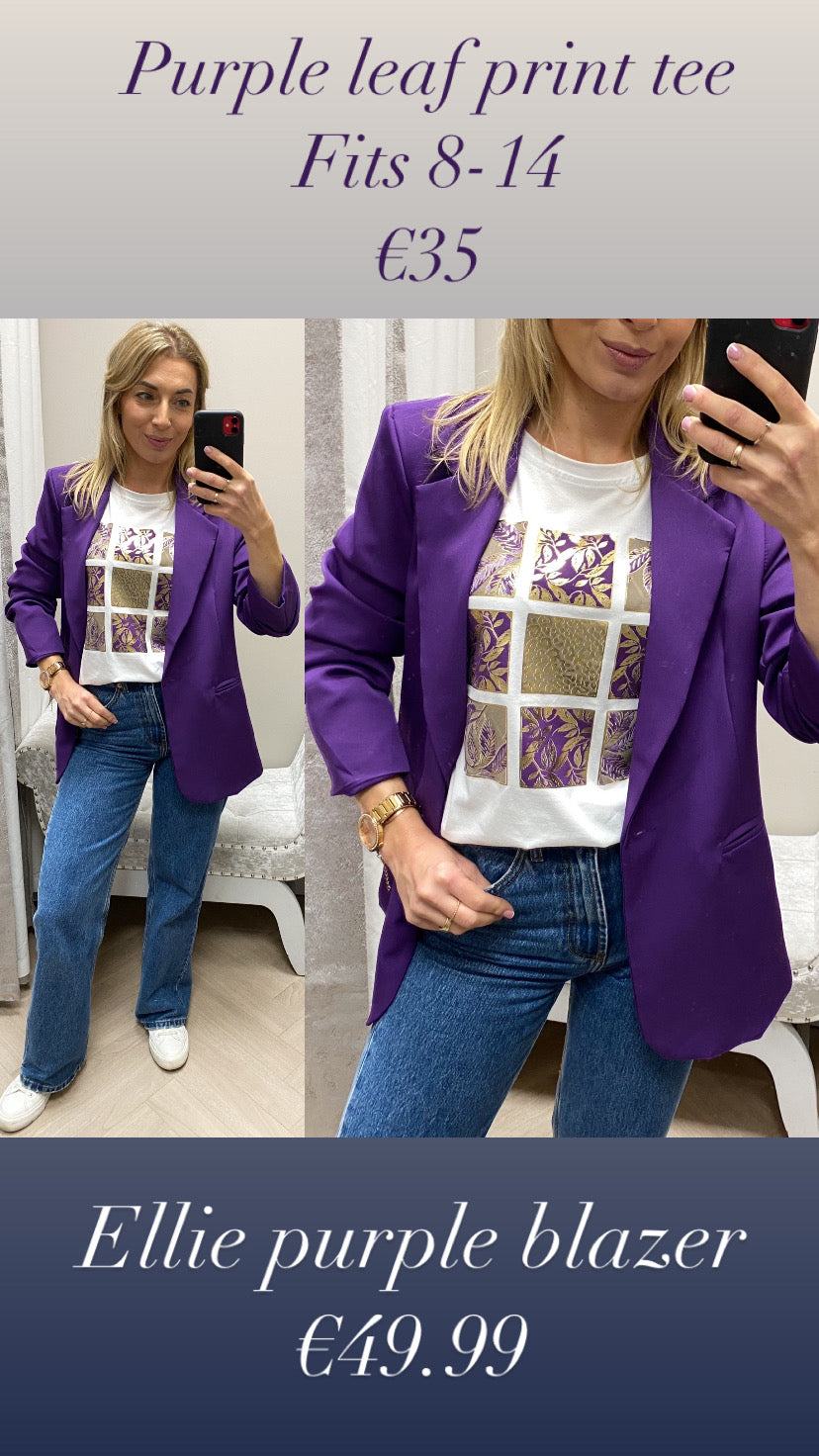 Purple Ellie blazer