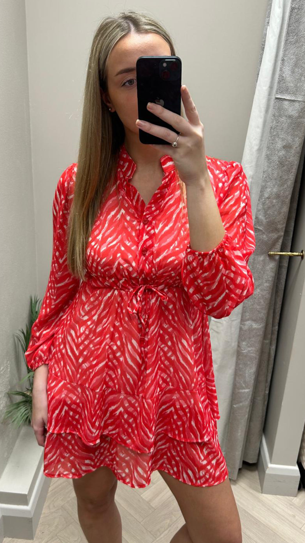 Coral pink  Latina mini dress