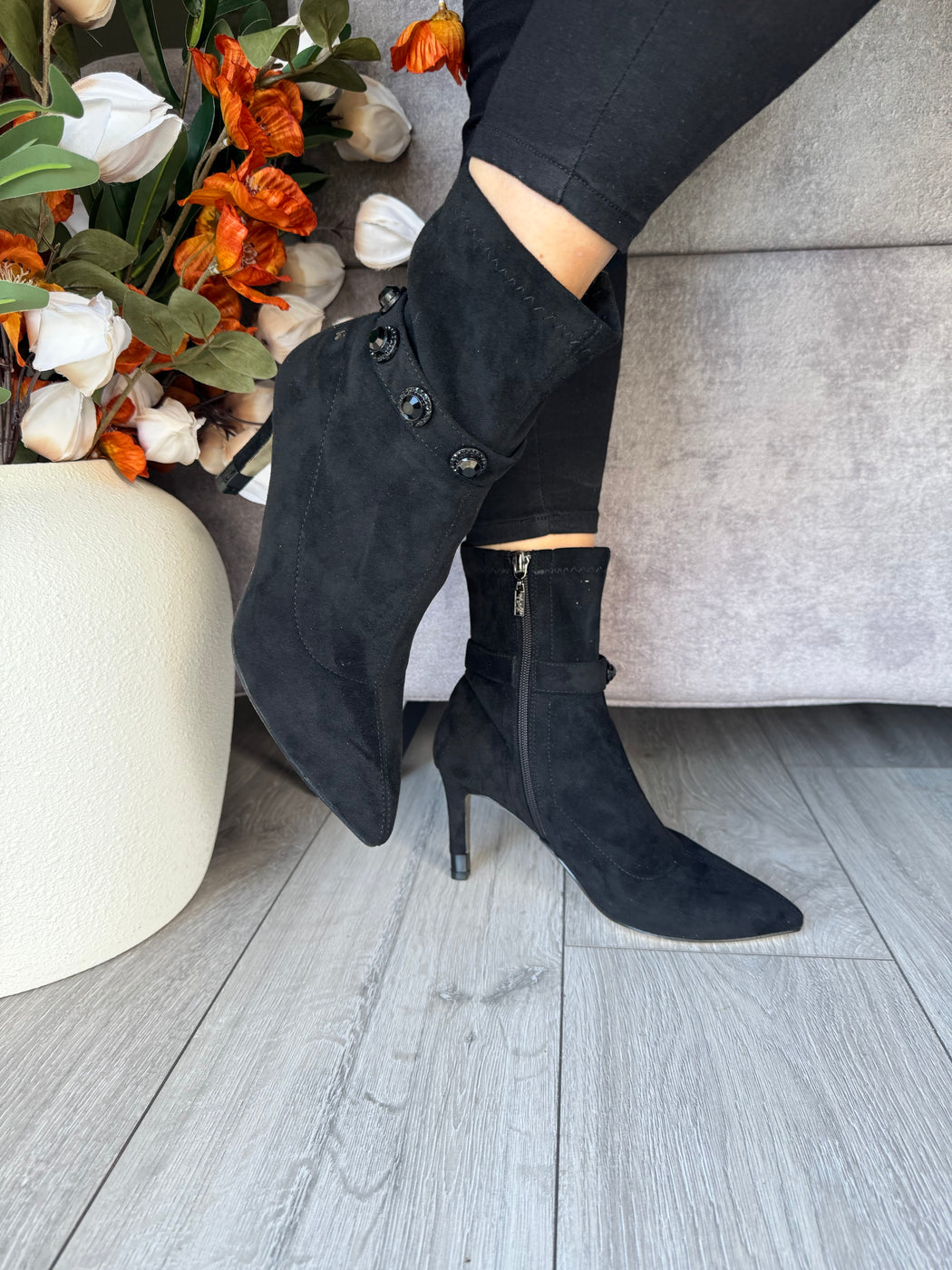 Tranmine schwarz black boots