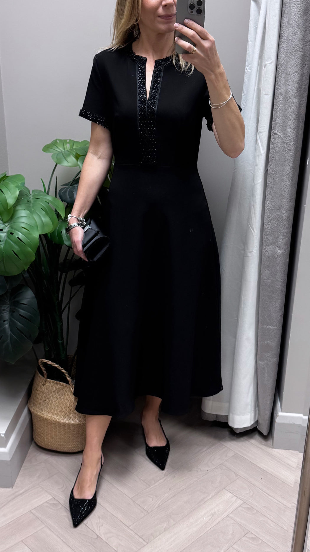 Natalie beaded midi dress
