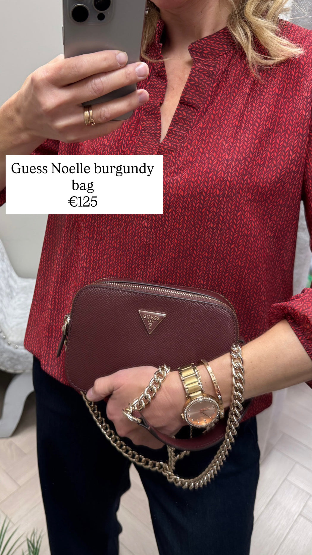 Guess Noelle burgundy bag zg967214