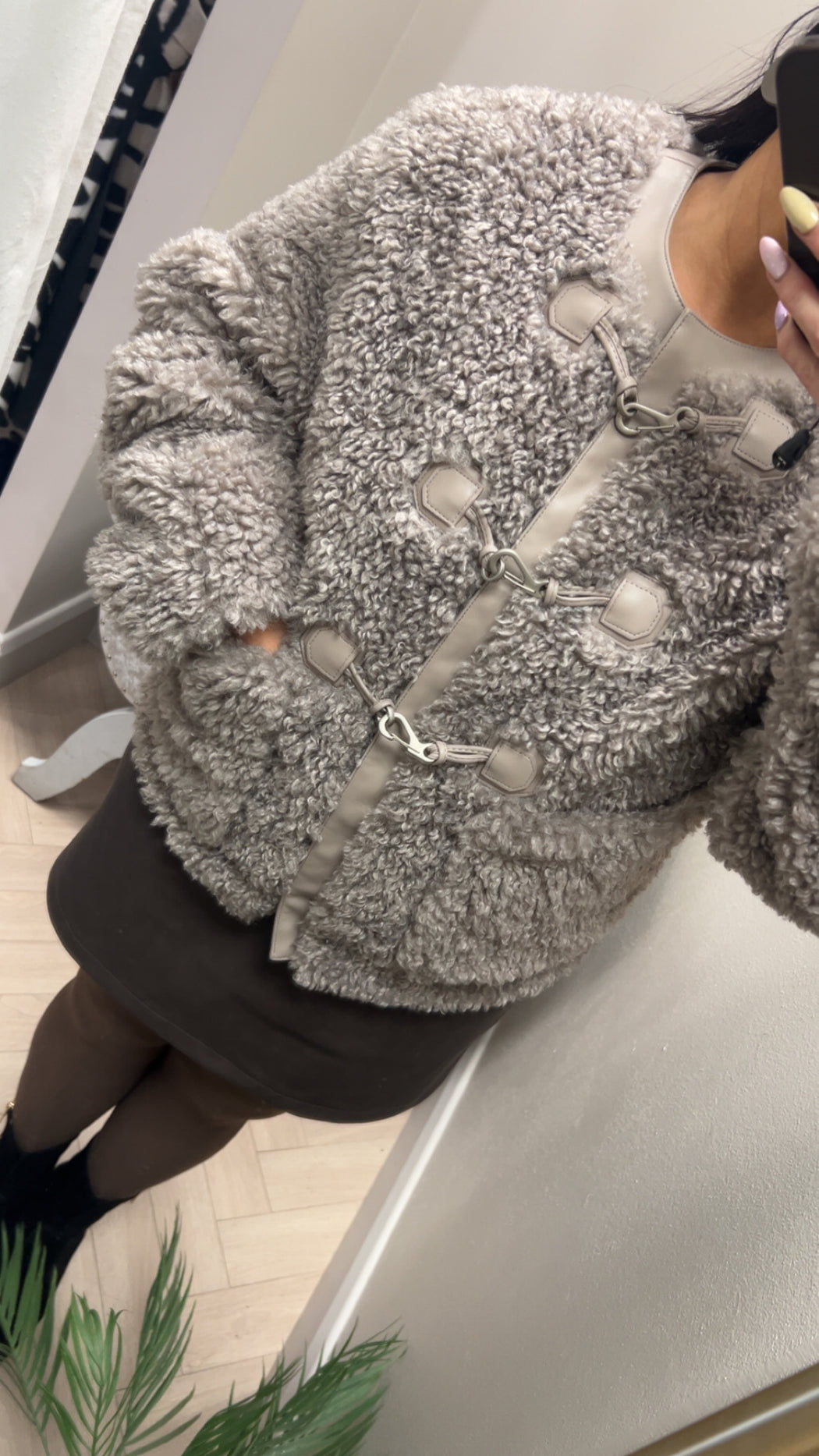 Guess teddy faux fur jacket
