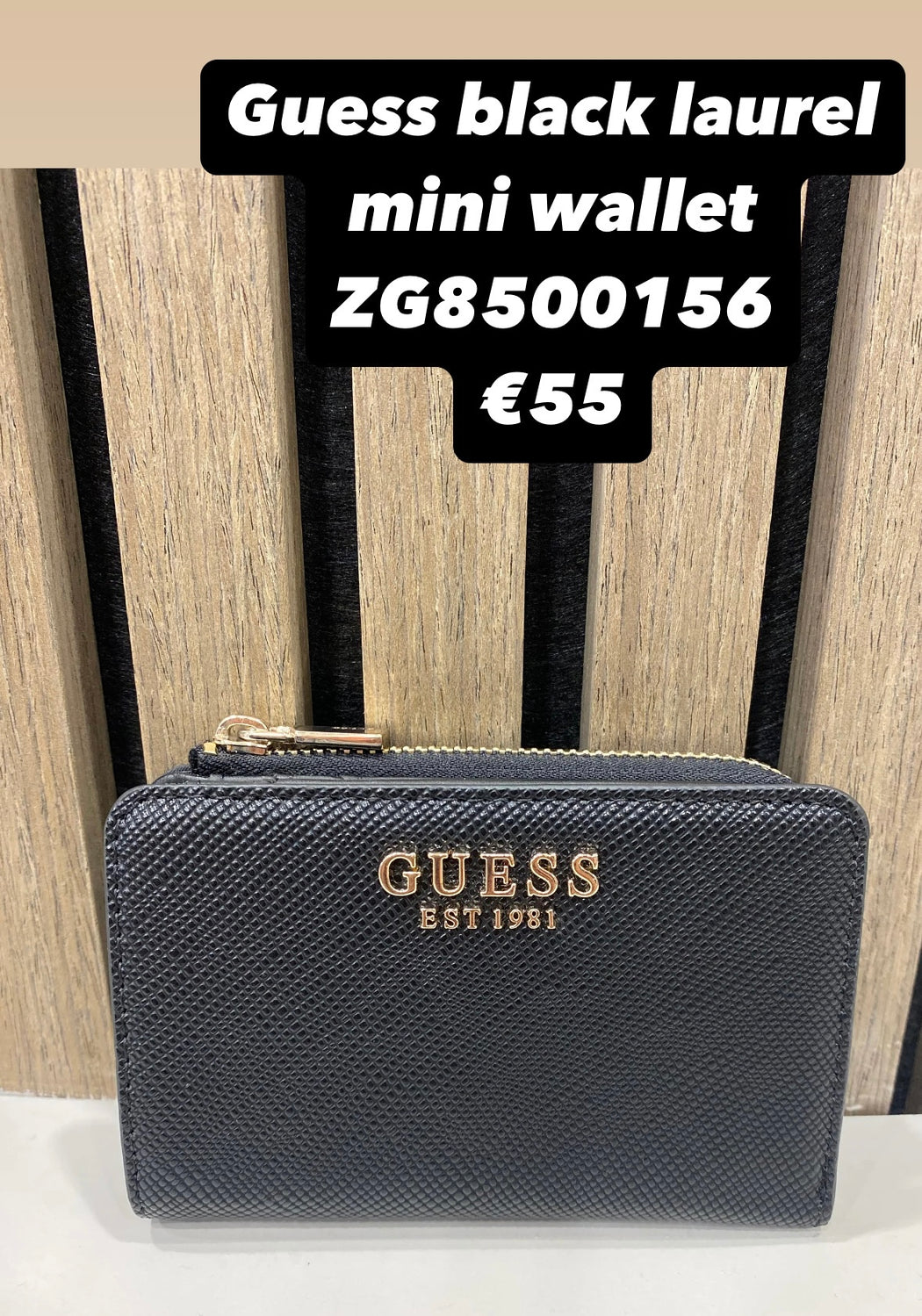 Guess black laurel mini wallet ZG8500156