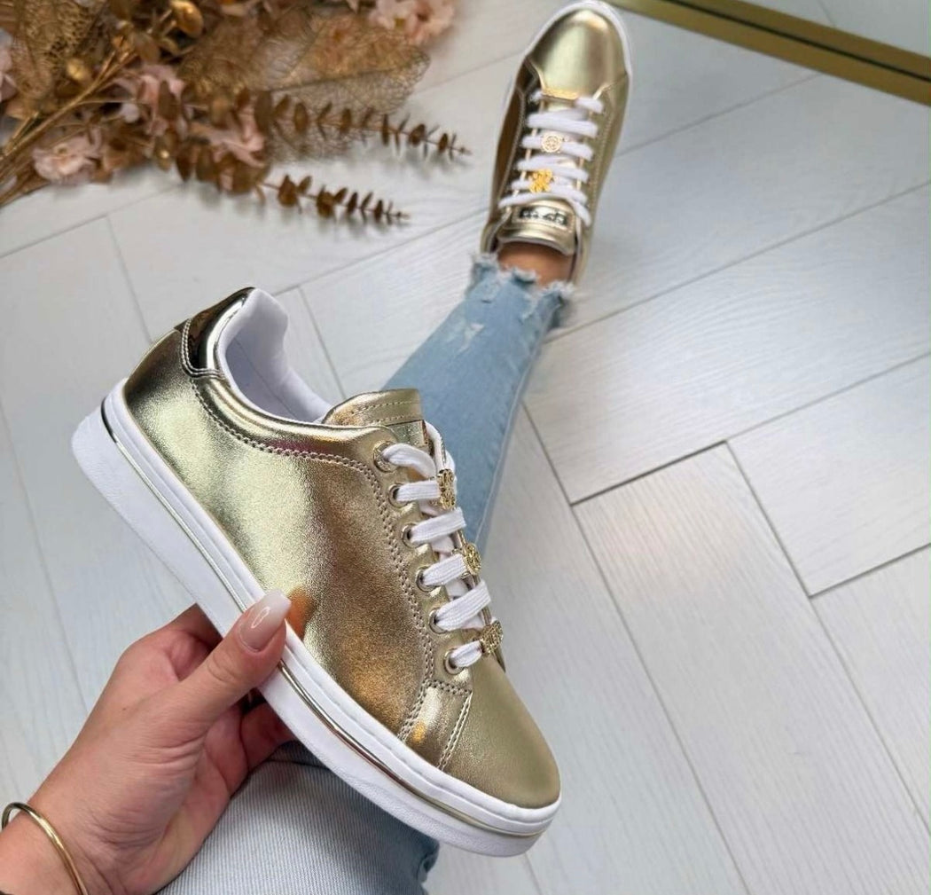 Guess gold sneaker FLTSS3LEL12