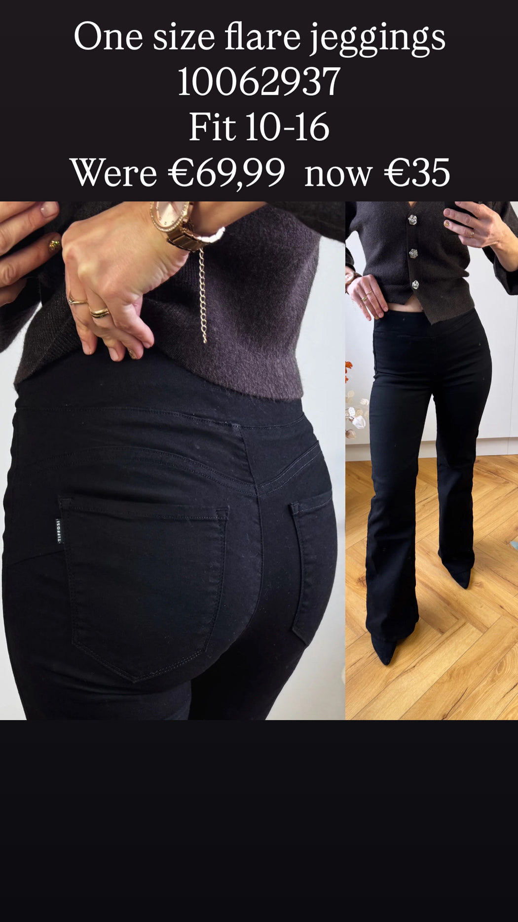 One size flare jeggings  10062937