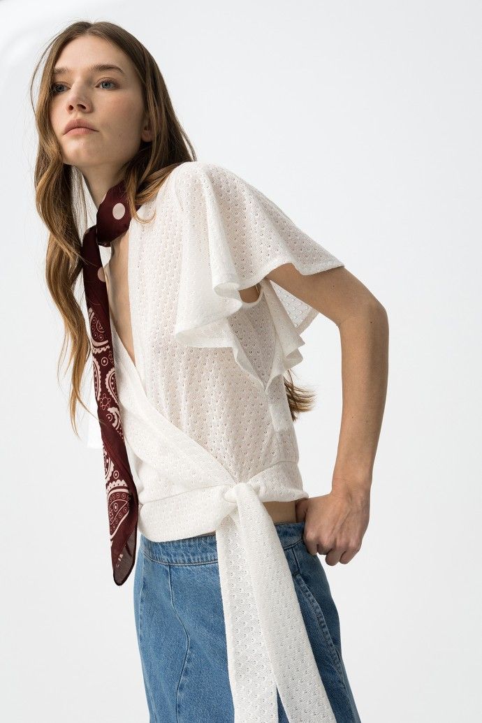 Gia winter white top