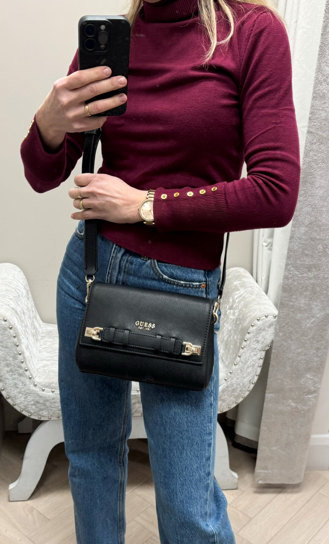 Guess Black GREGORIA Bag. BG854620.