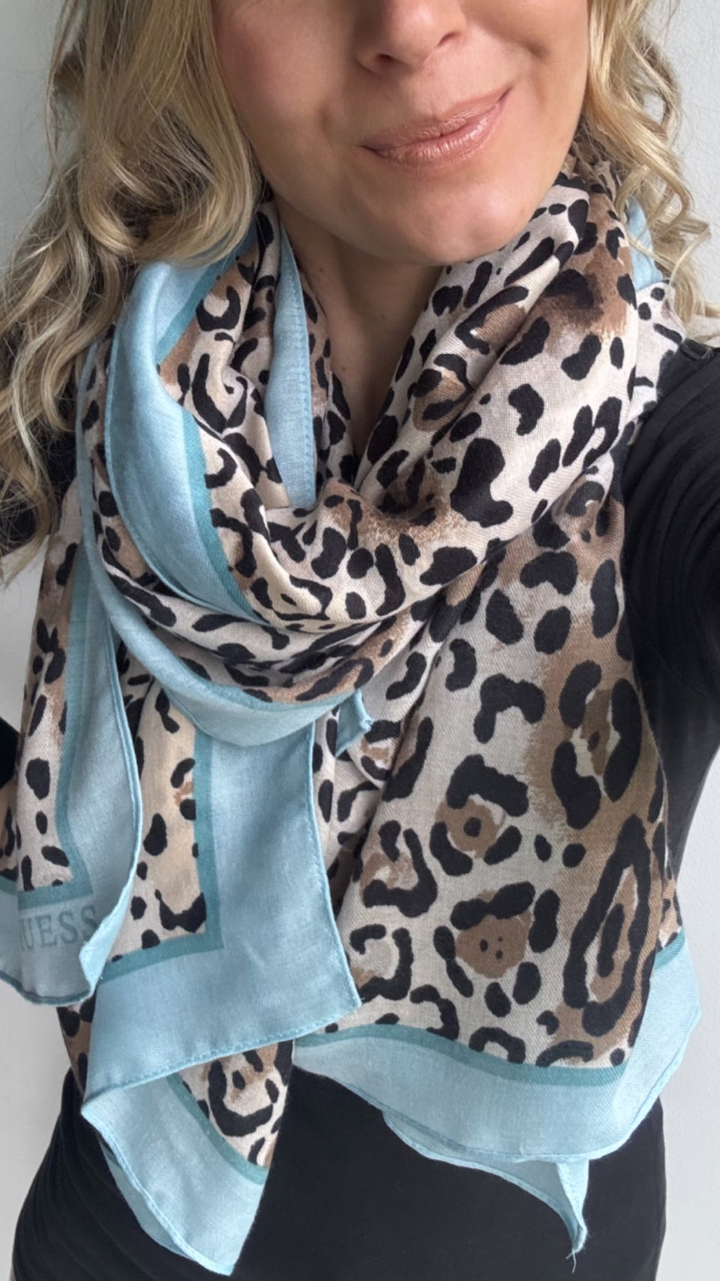 Guess blue animal print AW5495POL03 - LTB