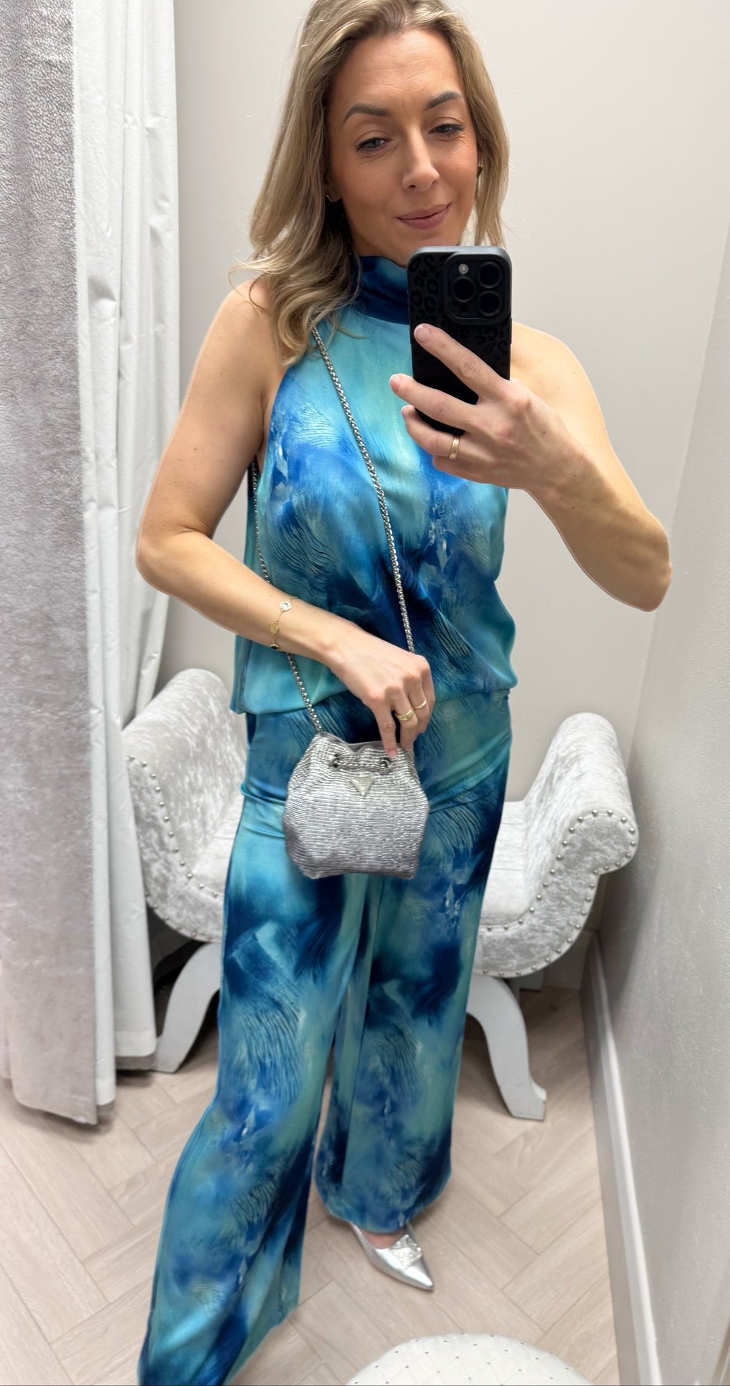 Guess ombré silver zalina mini pouch OY935075
