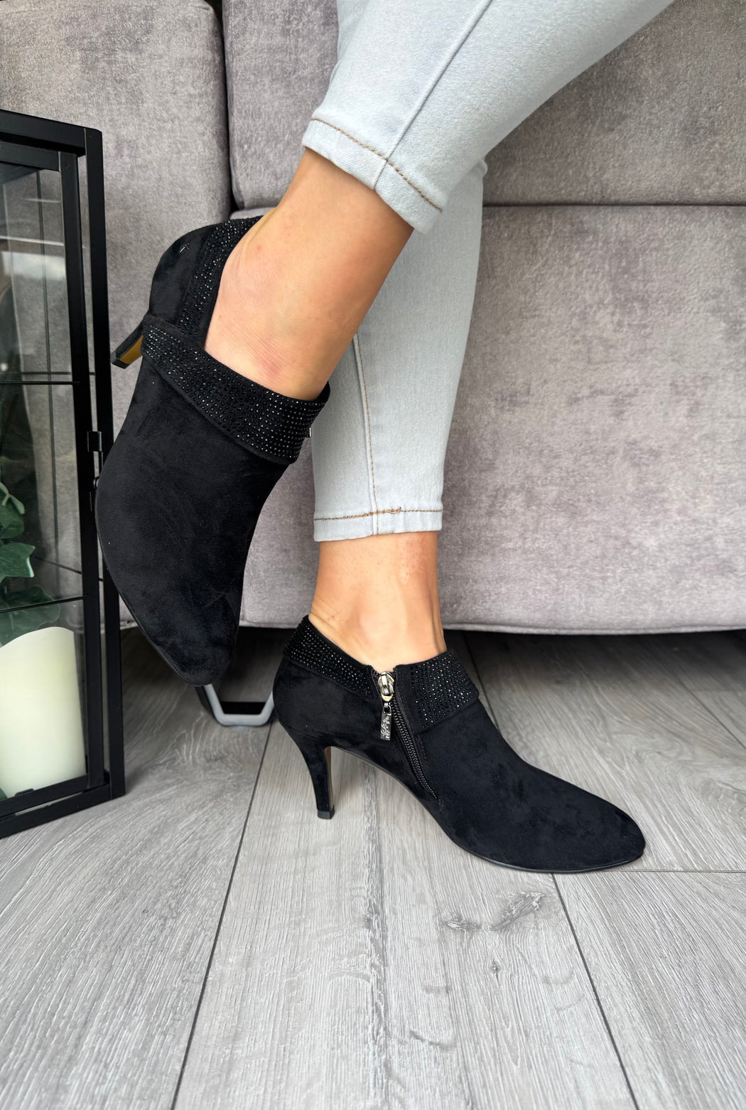 Blaina schwarz sparkle boot