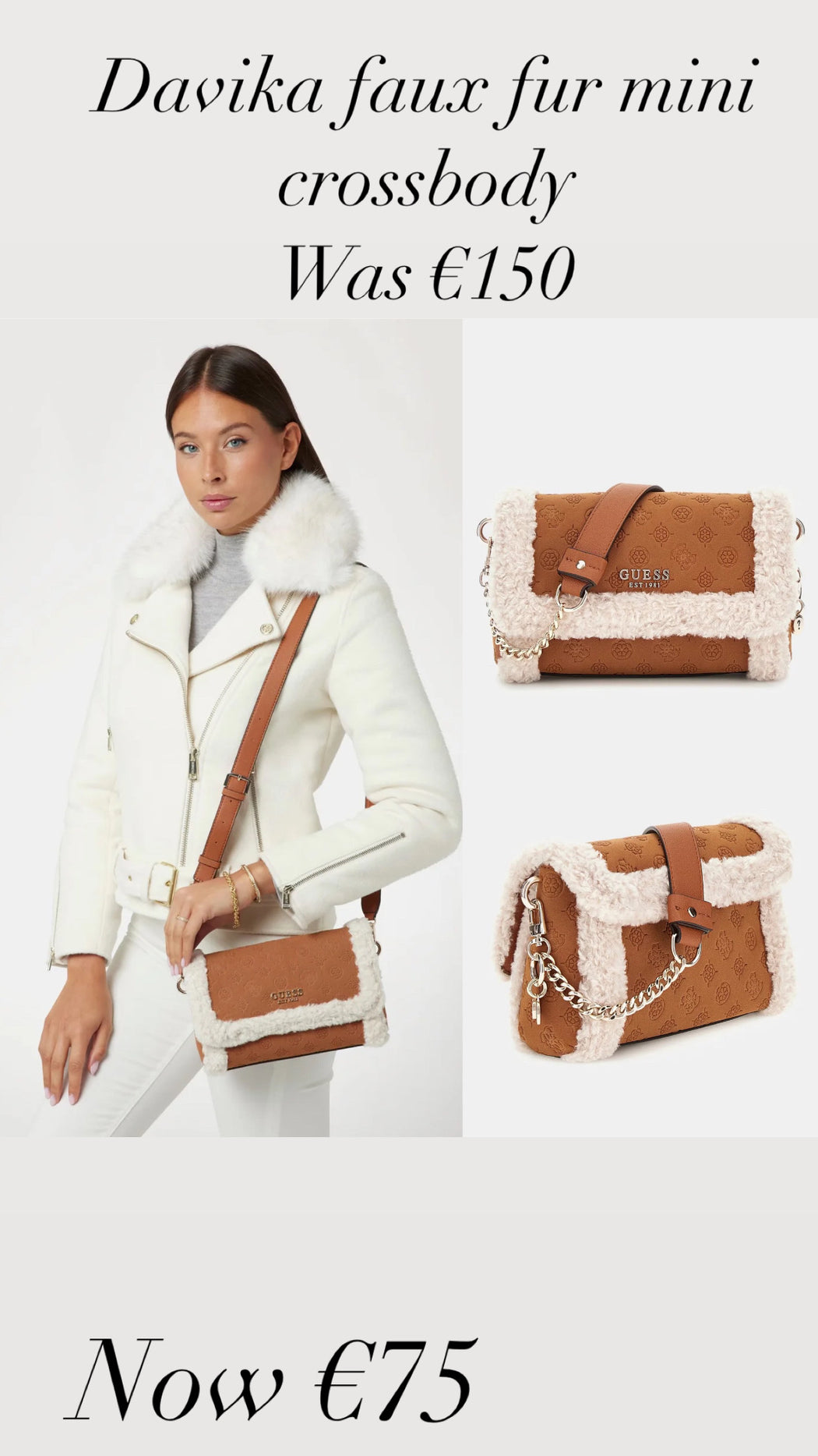 Davika faux fur mini crossbody