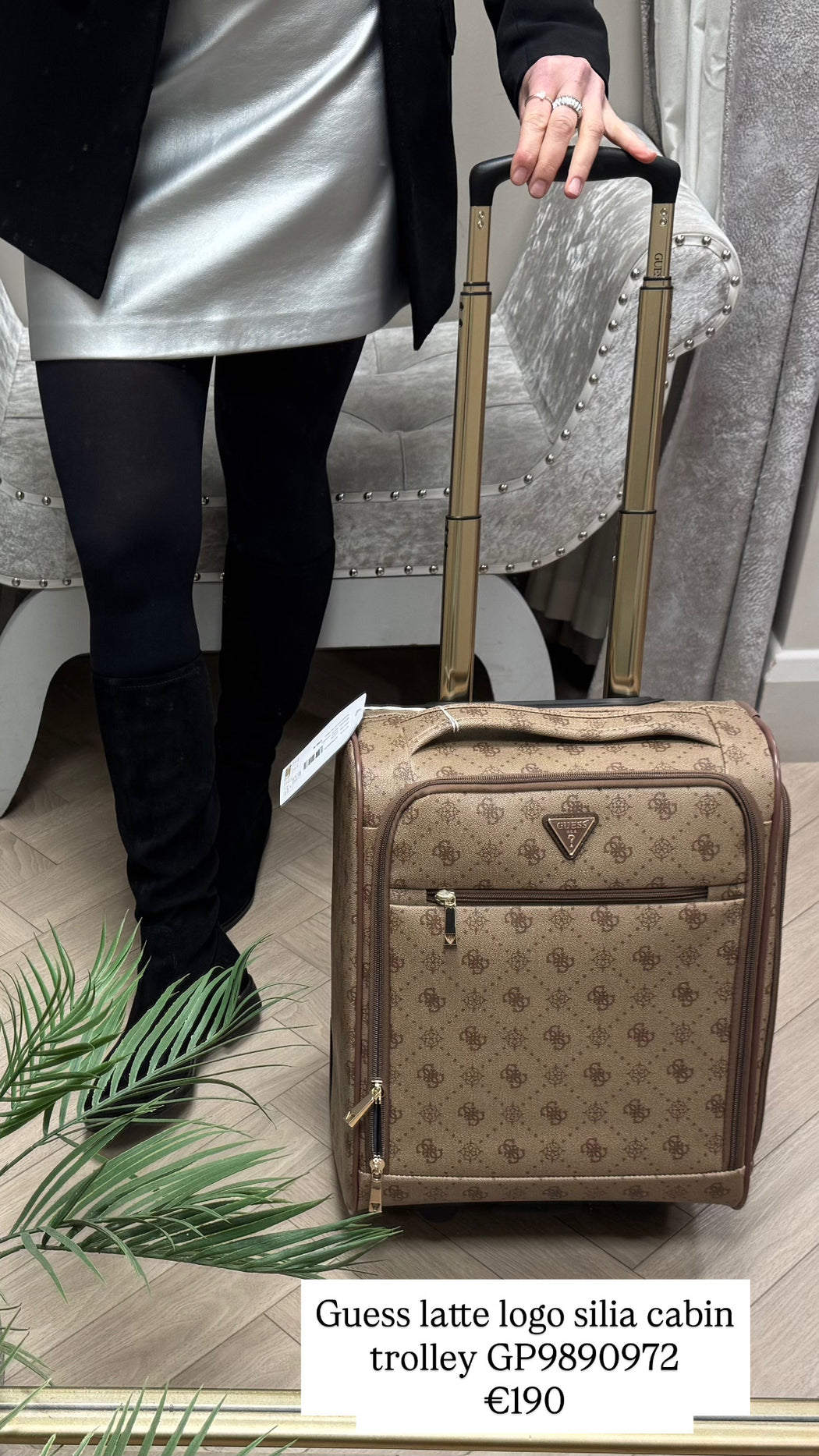 Guess latte logo silia cabin trolley GP9890972