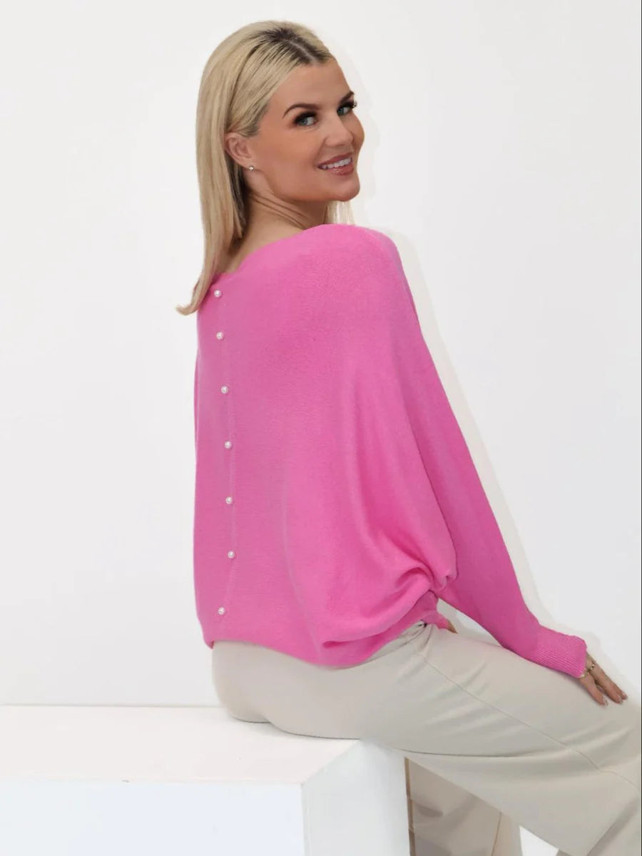 ELBA PINK KNIT JUMPER