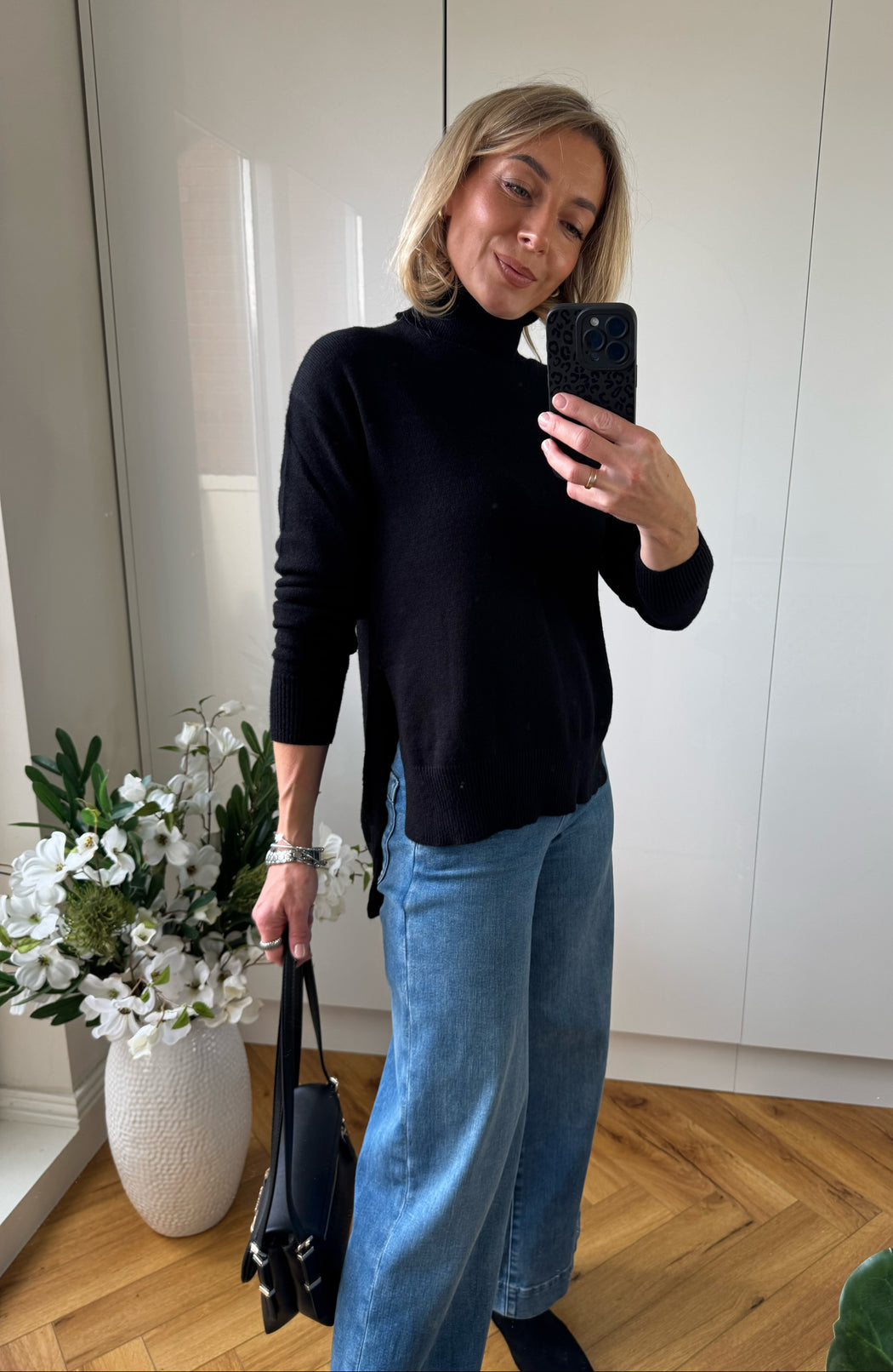 Mab black polo neck