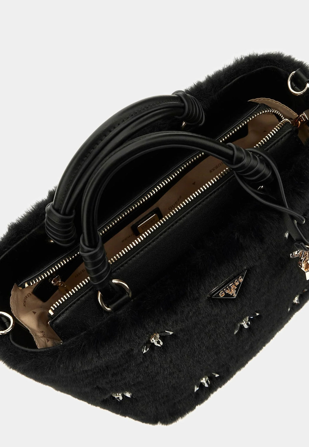 Guess black rhinestone shaida bag we814322