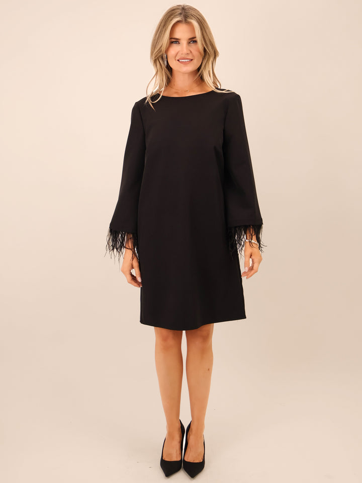 Dakota black bow back dress