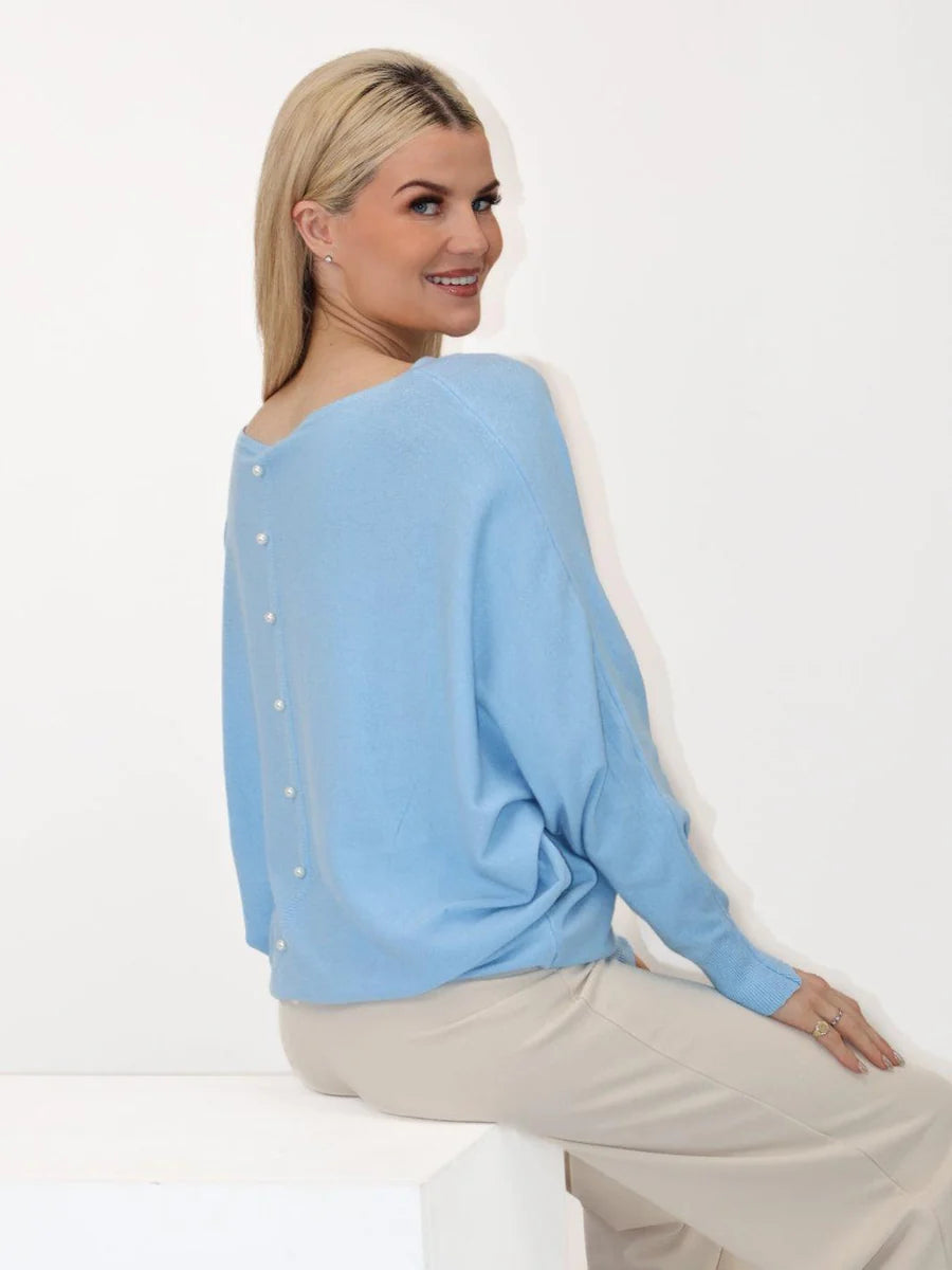 ELBA SKY BLUE KNIT JUMPER