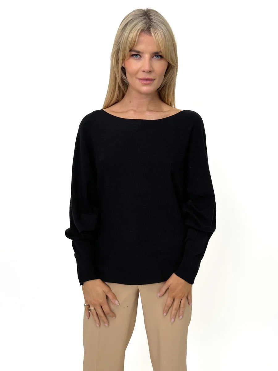 ELBA BLACK  KNIT JUMPER