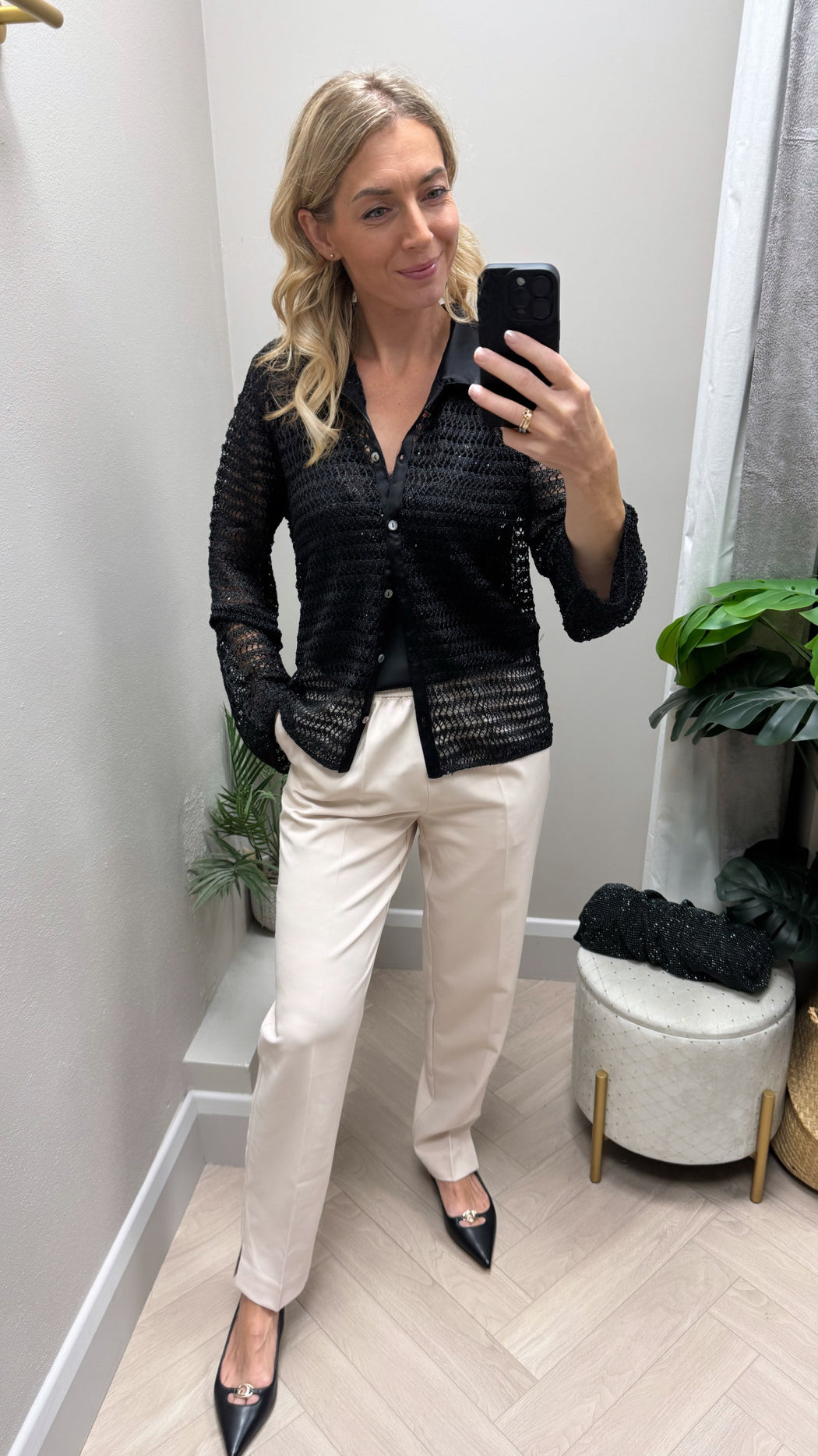 Guess cream Roberta trousers
