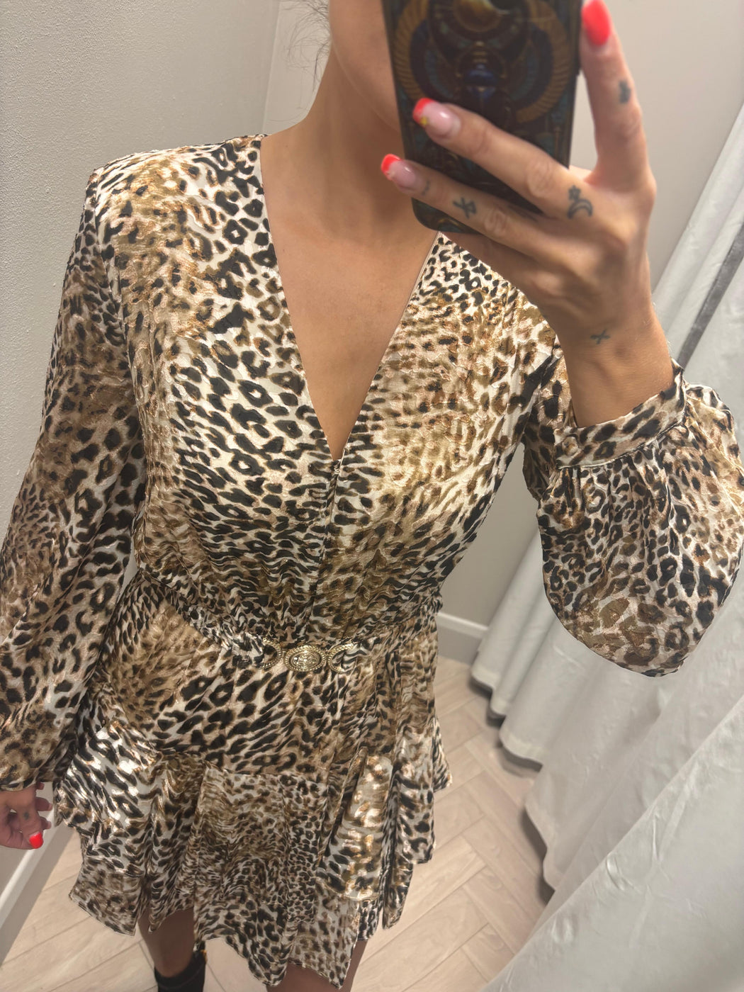 Guess leopard Clarisse flare dress