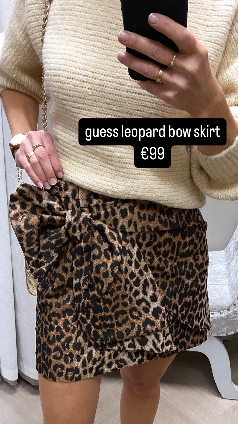 W4bd57wgIj2 guess leopard bow skirt