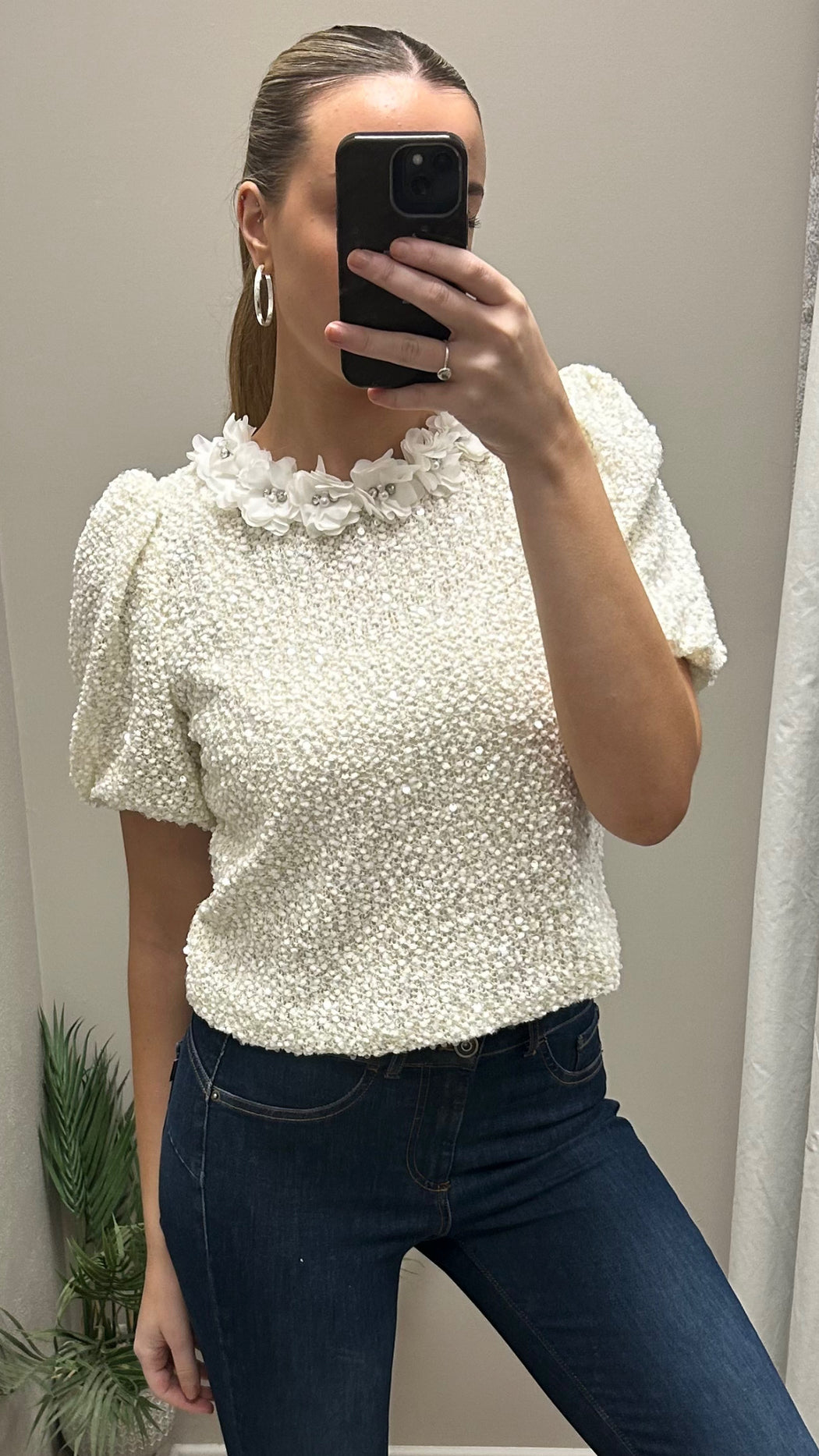 Elli cream top