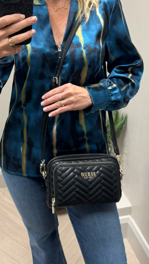 Guess black anning shoulder bag QG950814