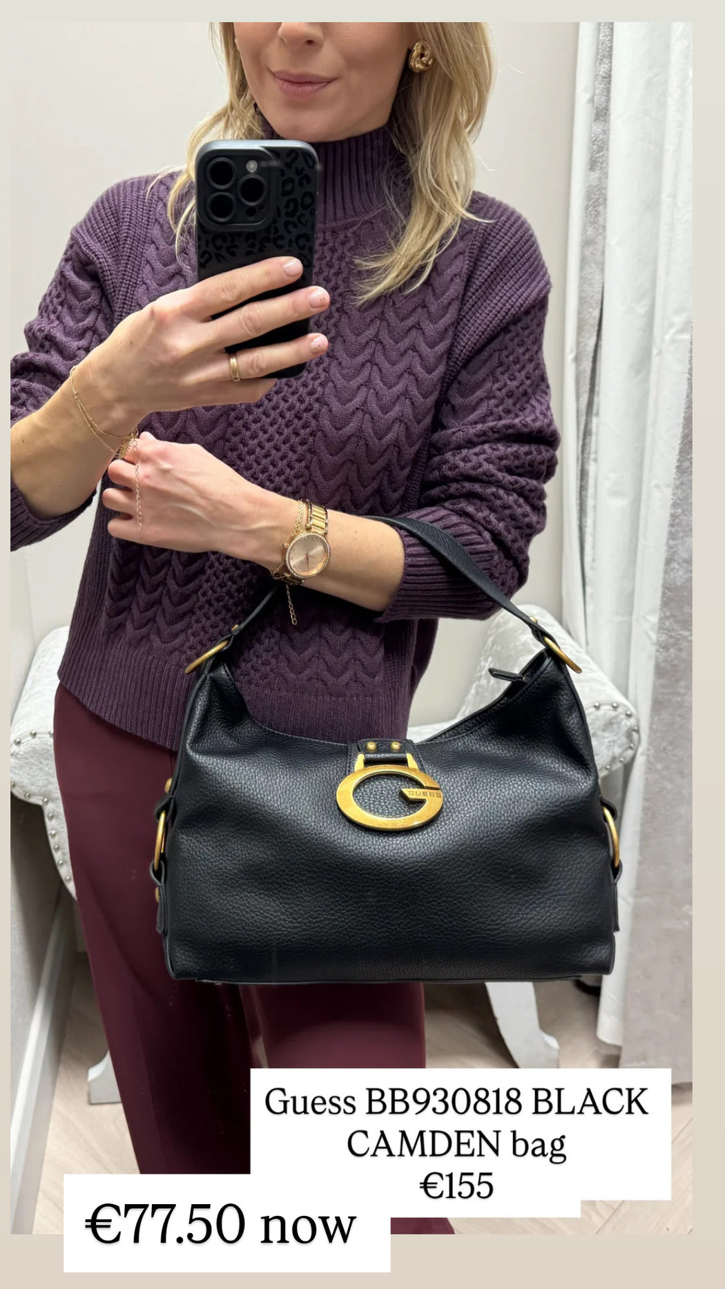 Guess BB930818 BLACK CAMDEN bag