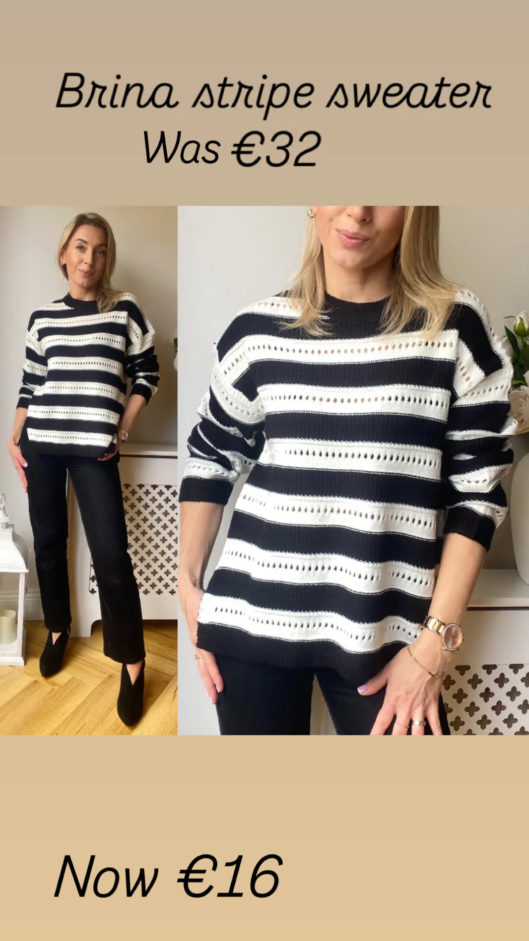 Brina stripe sweater