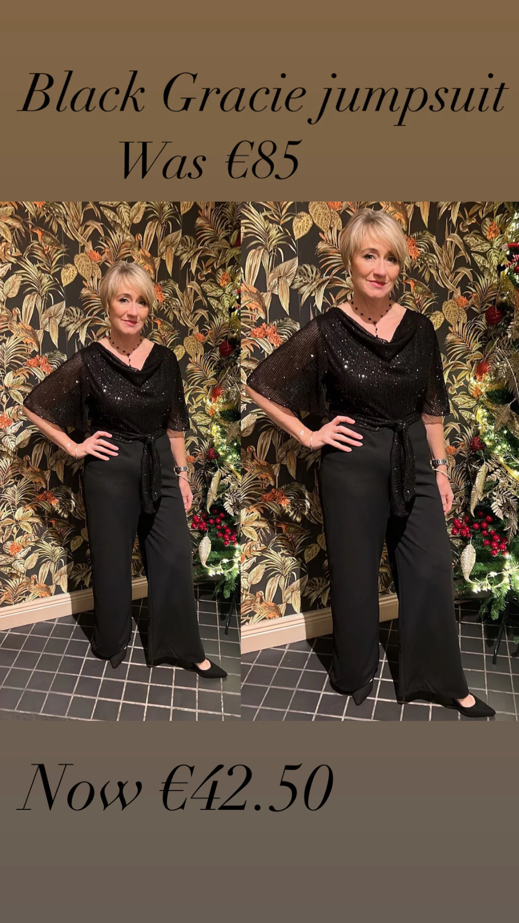 Black  Gracie jumpsuit