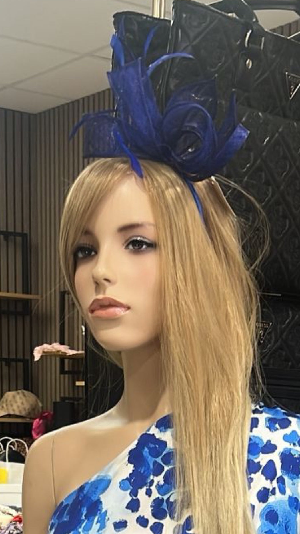 Royal blue Megan d02 fascinator