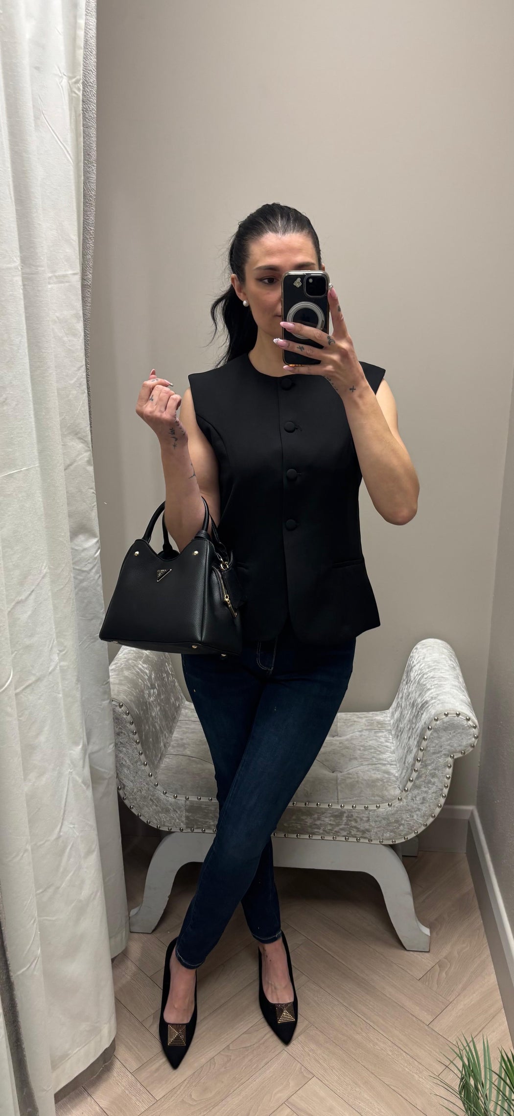 Guess black meridian II bag BG697405